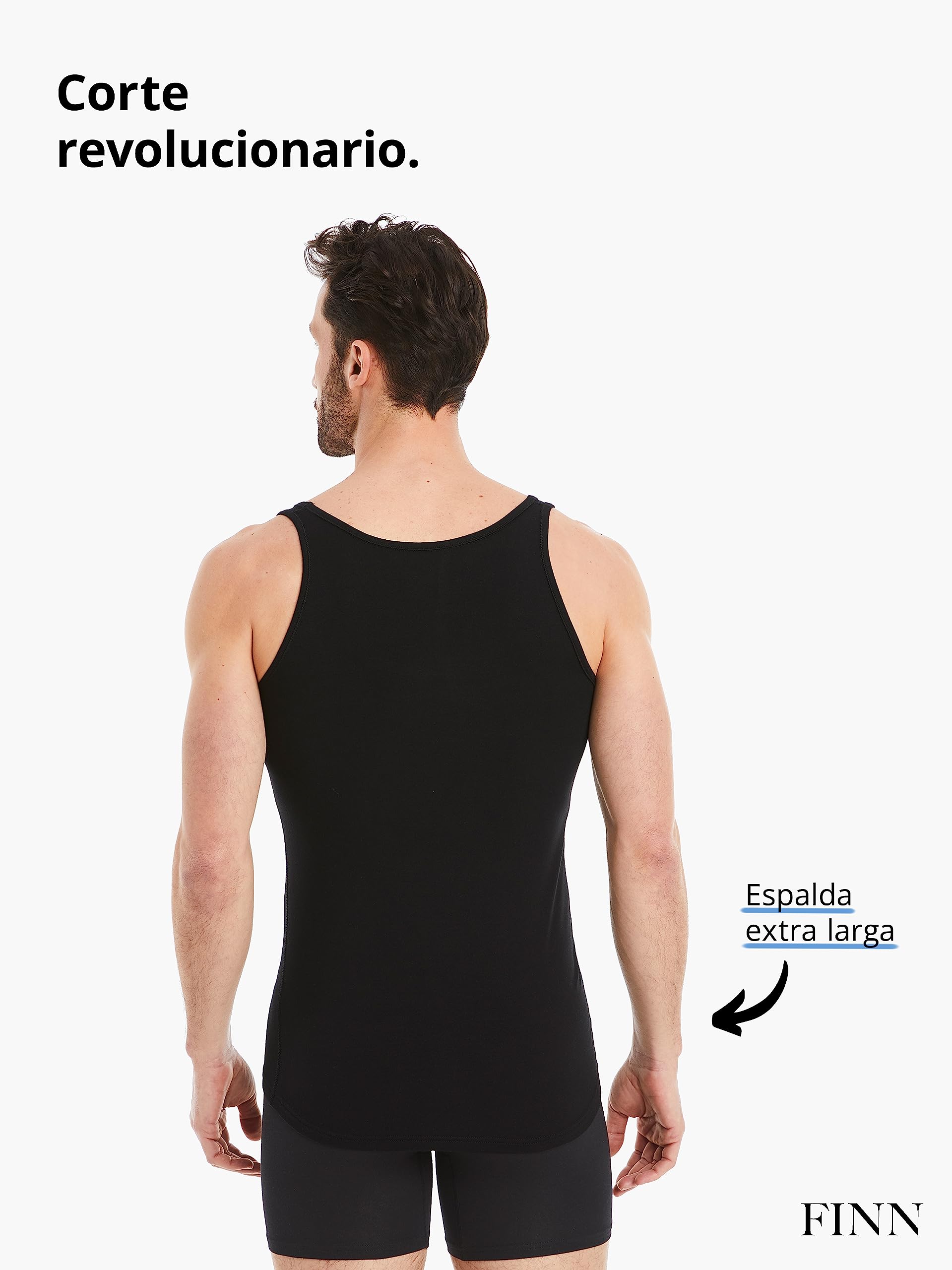 FINN Camiseta de Tirantes Business para Hombre - Camiseta Interior de Tejido Original Lenzing® Modal - la Camiseta sin Mangas Debajo de Camisas y Trajes