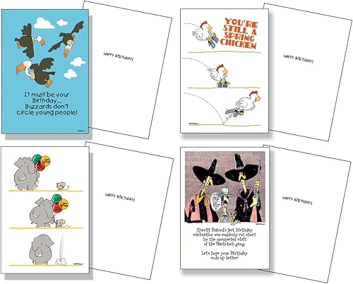 Miniatura 4 de Stonehouse Collection Vareity - Juego de 12 tarjetas de cumpleaños divertidas, surtido de tarjetas de cumpleaños, fabricadas en Estados Unidos