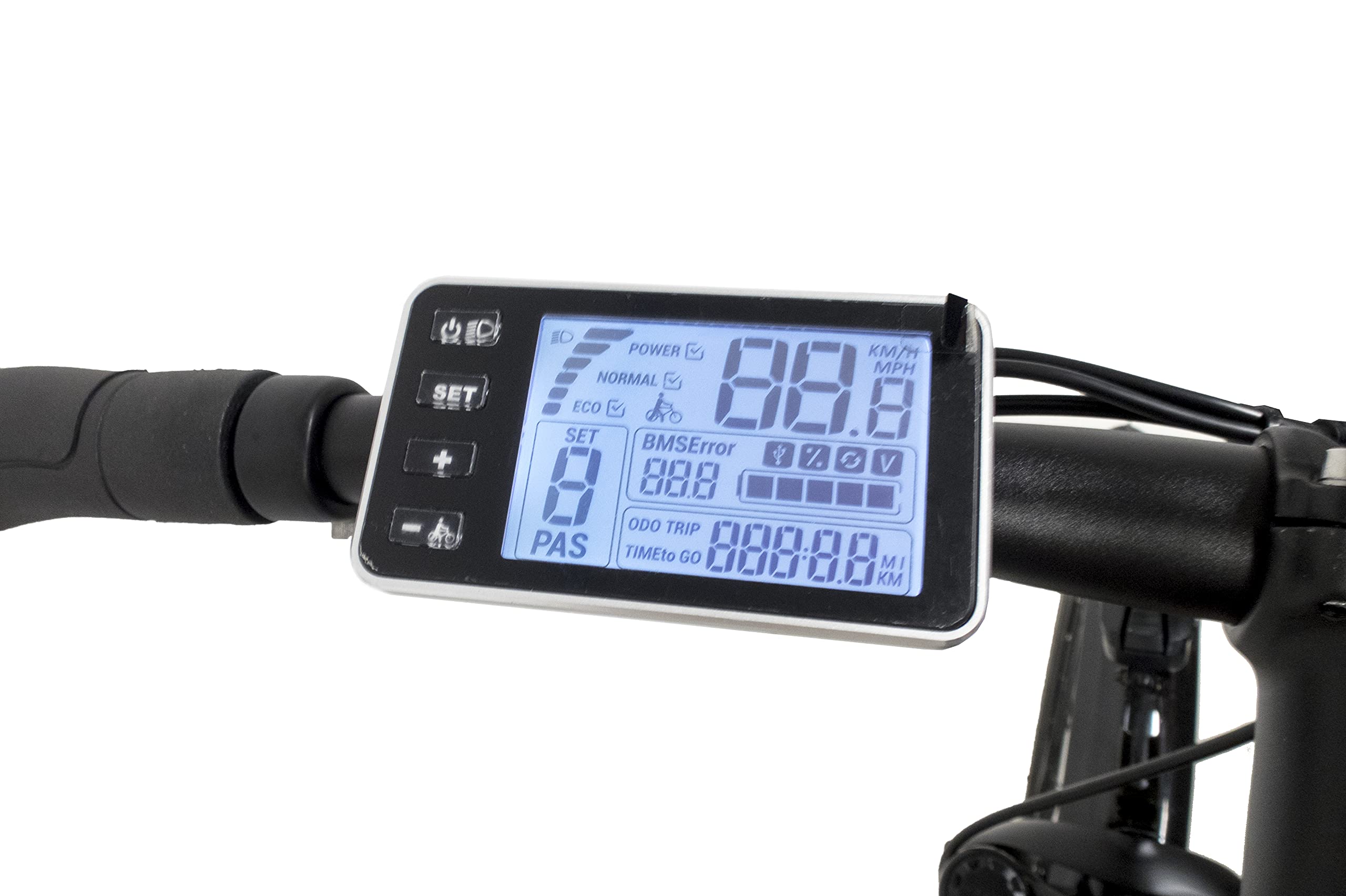 E-Bike a Pedalata Assisita, Trekking Bike Con Ruote e Forcella Ammortizzata, Cambio Shimano 7 Velocità, Nero Opaco, 28