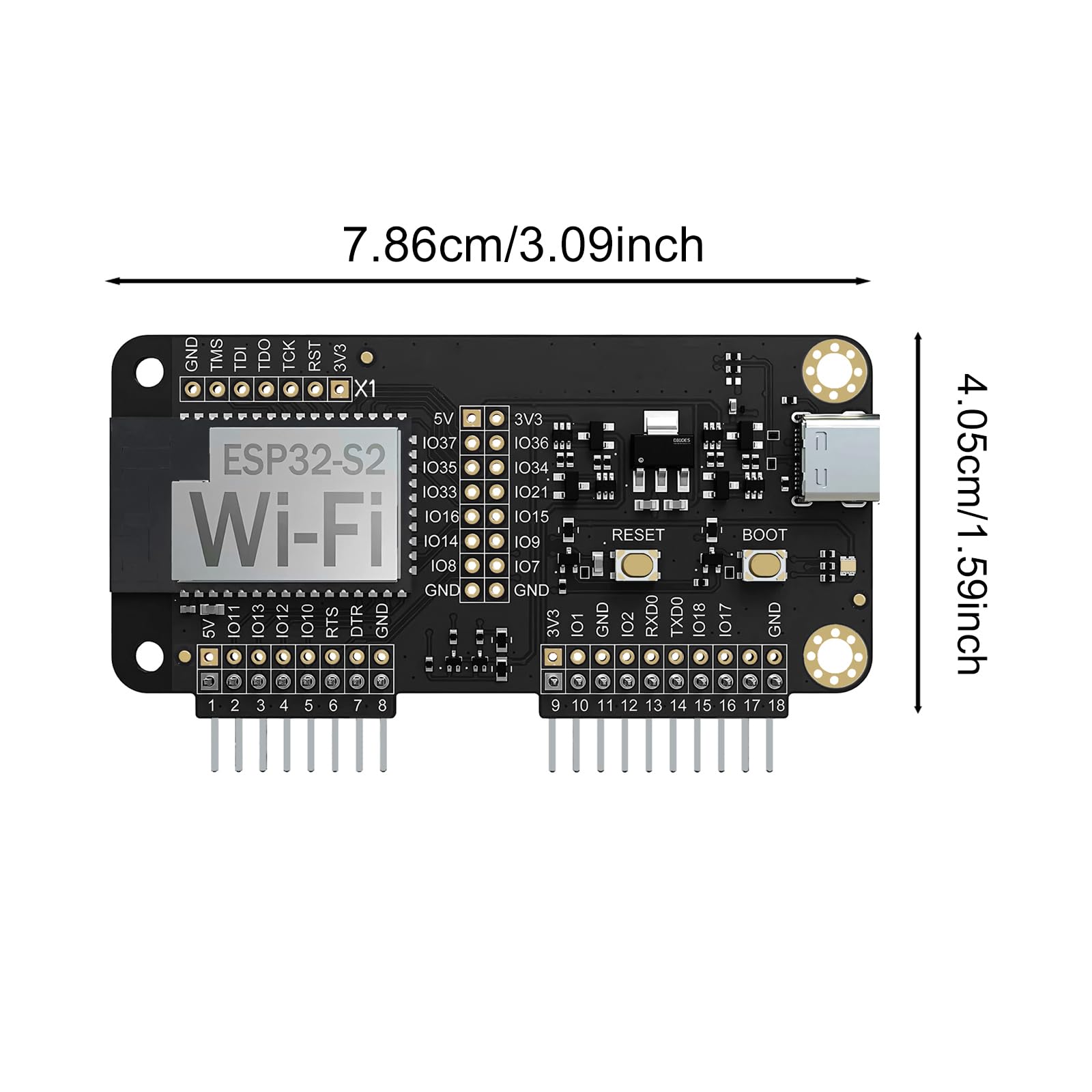 Flipper Zero Wi-Fi Devboard z fabrycznie zainstalowanym oprogramowaniem sprzętowym Marauder, chipset ESP32-S2 do testów penetracyjnych i ataków wrogich