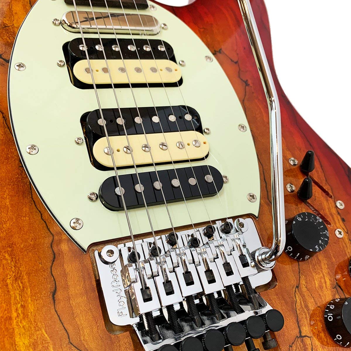 Amazon.com: GoDpsMusic 6 String Sawtooth ET Hybrid Electric Guitar
