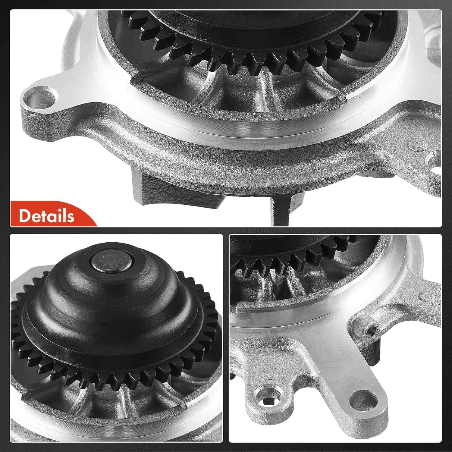 A-Premium Engine Water Pump with Gasket Compatible with Chevy Express 2500/3500/4500, Silverado 2500H/3500HD/3500 & GMC Savana 2500/3500/4500, Sierra 2500HD/3500HD/3500