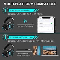 Vista 2 de Edifier G5BT Bluetooth Gaming Headset Over Ear Wired Headphones with Mic Black