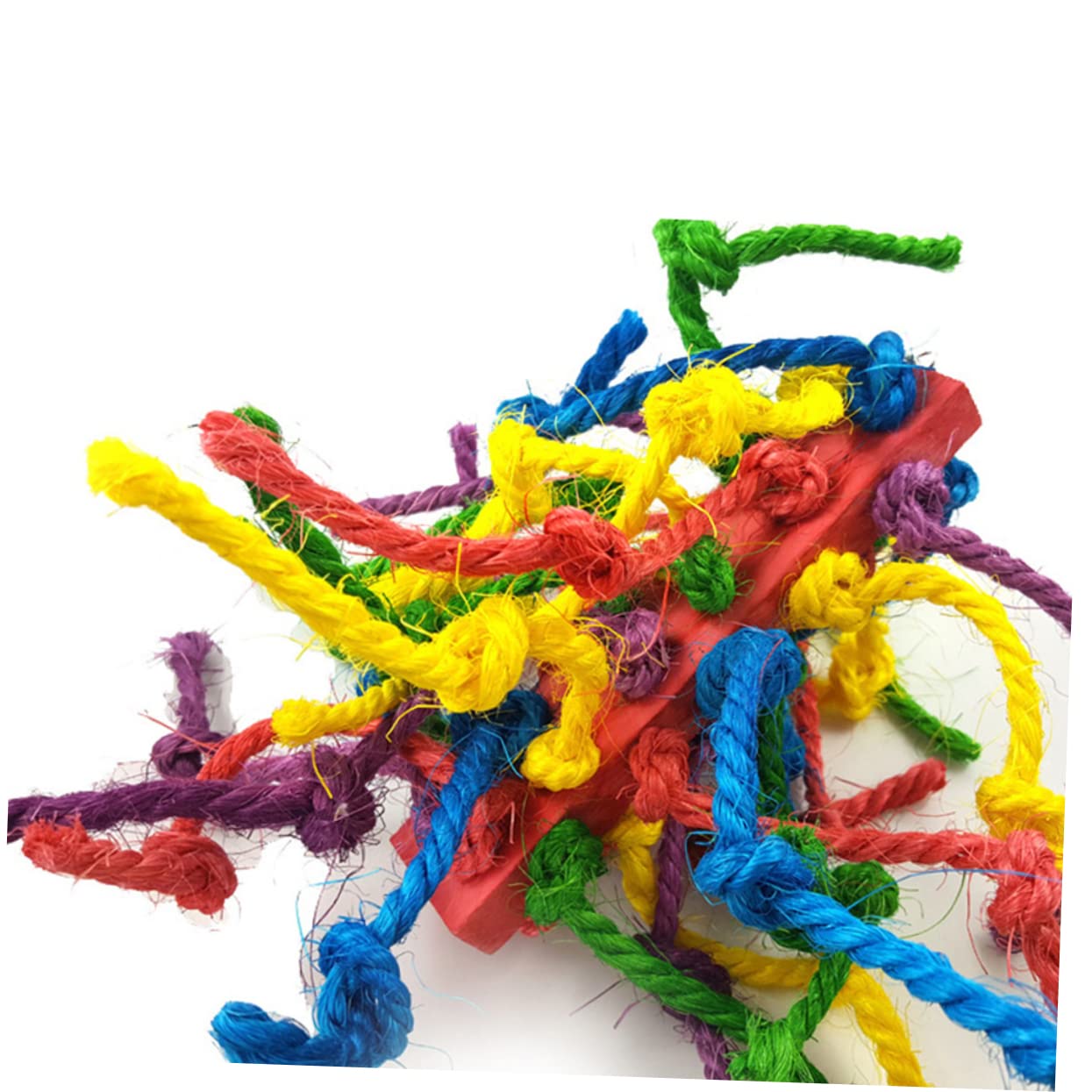 Toddmomy 3piezas Juguete para Pájaros De Cuerda Accesorio para Jaula De Periquitos y Juguete Masticable para Estimulación y Entretenimiento De Aves Pequeñas