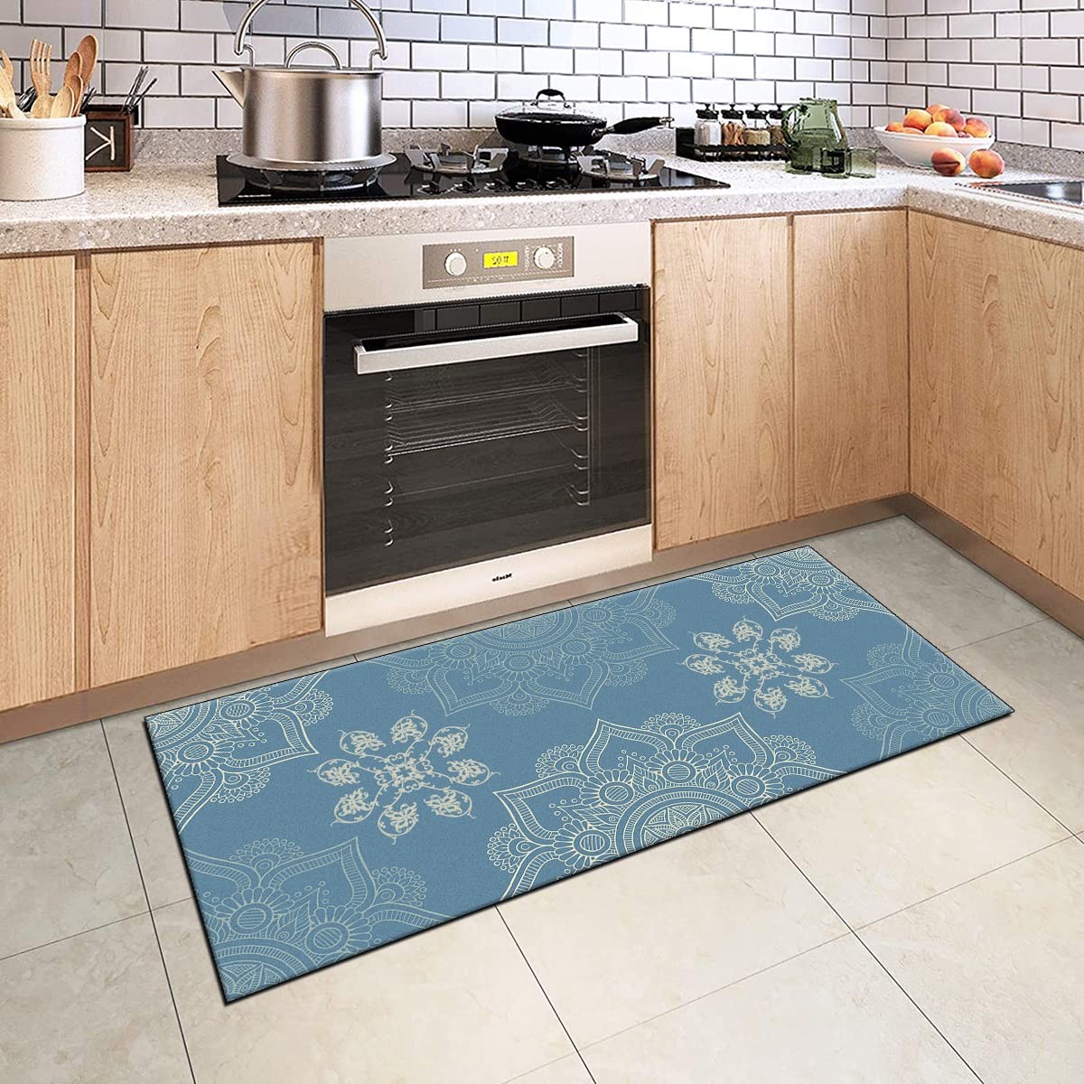 Loper voor de gang, antislip, absorberend, machinewasbaar, lang, smal, gangtapijt, 120 x 220 cm Loper voor de gang, antislip, absorberend, machinewasbaar, lang, smal, gangtapijt, 120 x 220 cm