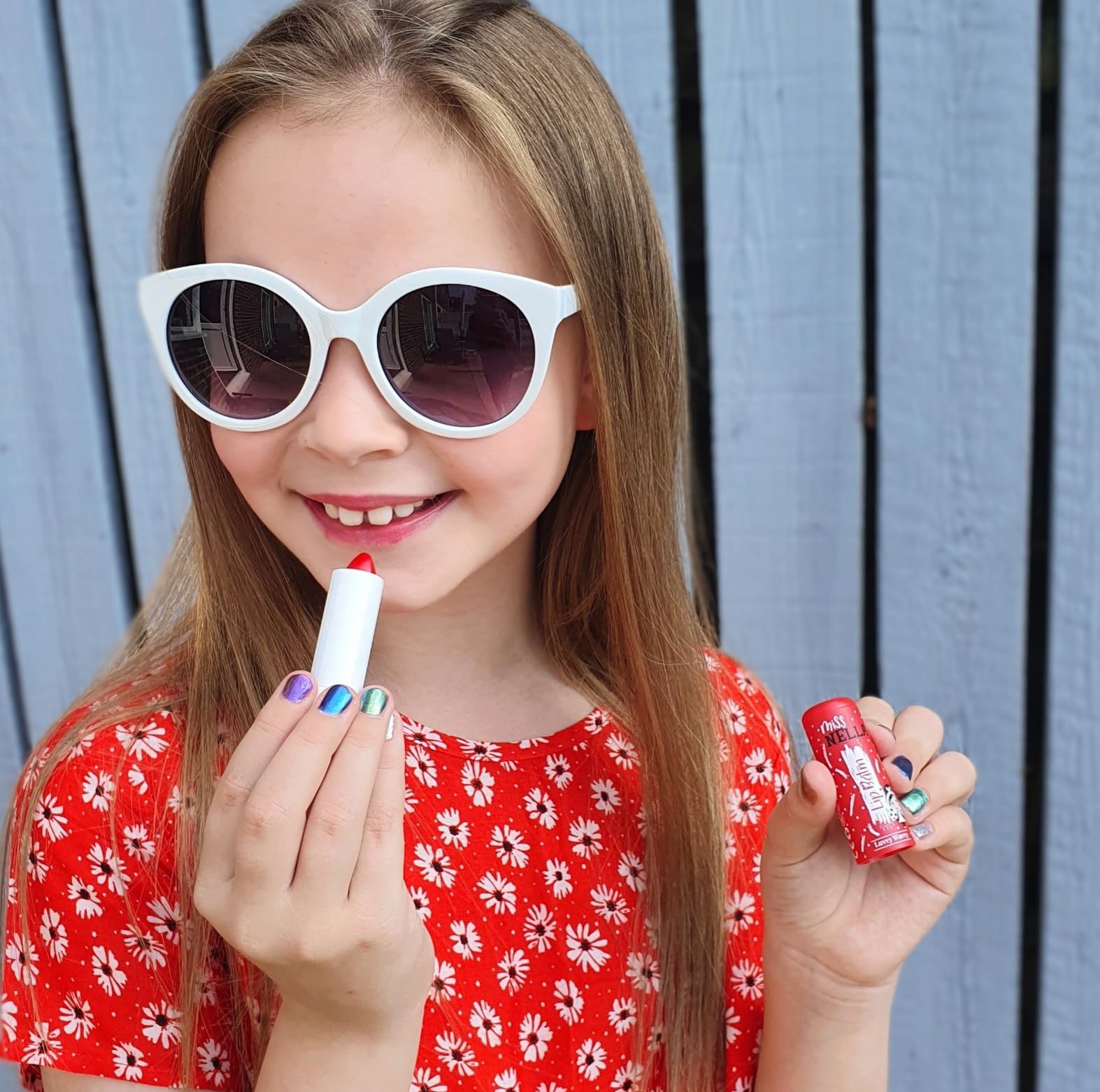 Miss Nella LUVVY WUVVY, red Hypoallergenic children Lip Balm, Non Toxic Make Up for kids perfect for those with sensitive skin - Image 4