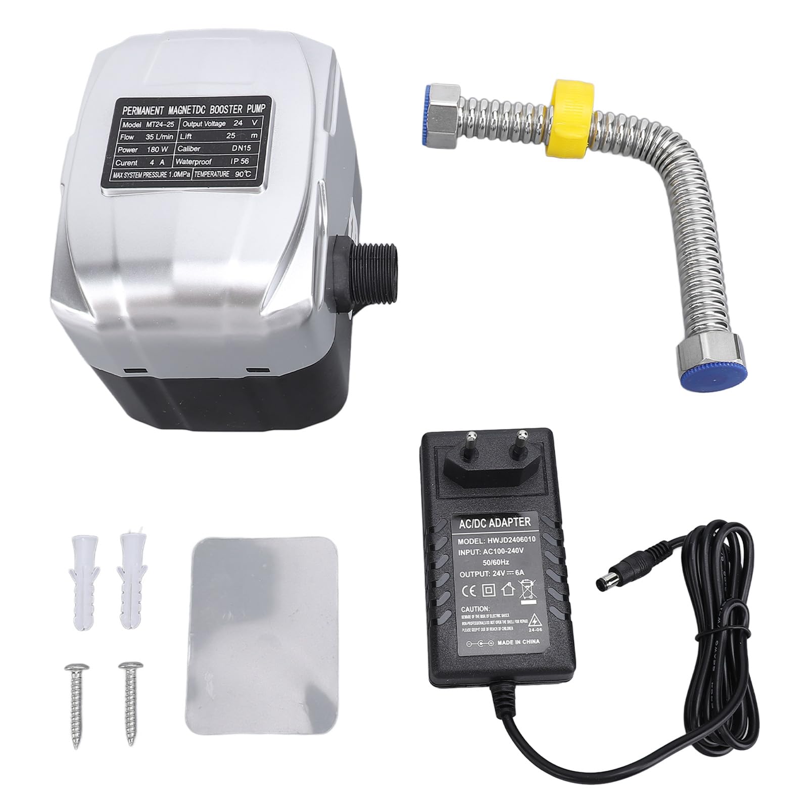 DC24V 180W Wasserdruckerhöhungspumpe, 35L/min Automatische Druckerhöhungspumpe Wasserumwälzpumpe für Bewässerung zu Hause, Küche, Garten