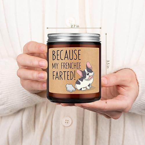 Miniatura 5 de LEADO Velas, regalos de Frenchie para mujeres, hombres, Navidad, regalos de cumpleaños para amantes de los franceses, regalos para amantes de los