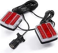 LINKITOM Magnetic LED Trailer Tail Lights Kit - 24ft 7-Pin Cable, IP68 Waterproof, DOT Approved for Safe Towing