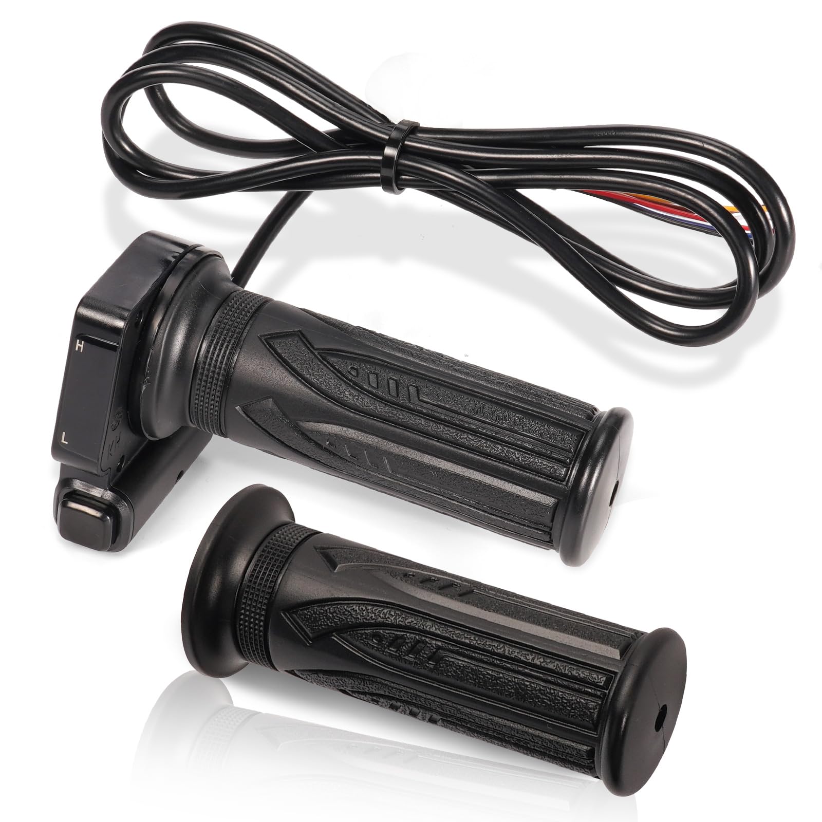 leaptrend KH-DX 36V Electric Bike Scooter Throttle with Cruise Control Button, Handle Twist Grip Compatible with DYU D3F/D2F/C3/C4 Ebike, Jetson Bolt Pro/Atlas ‎Half-Twist 250 Watts Grip-image-31