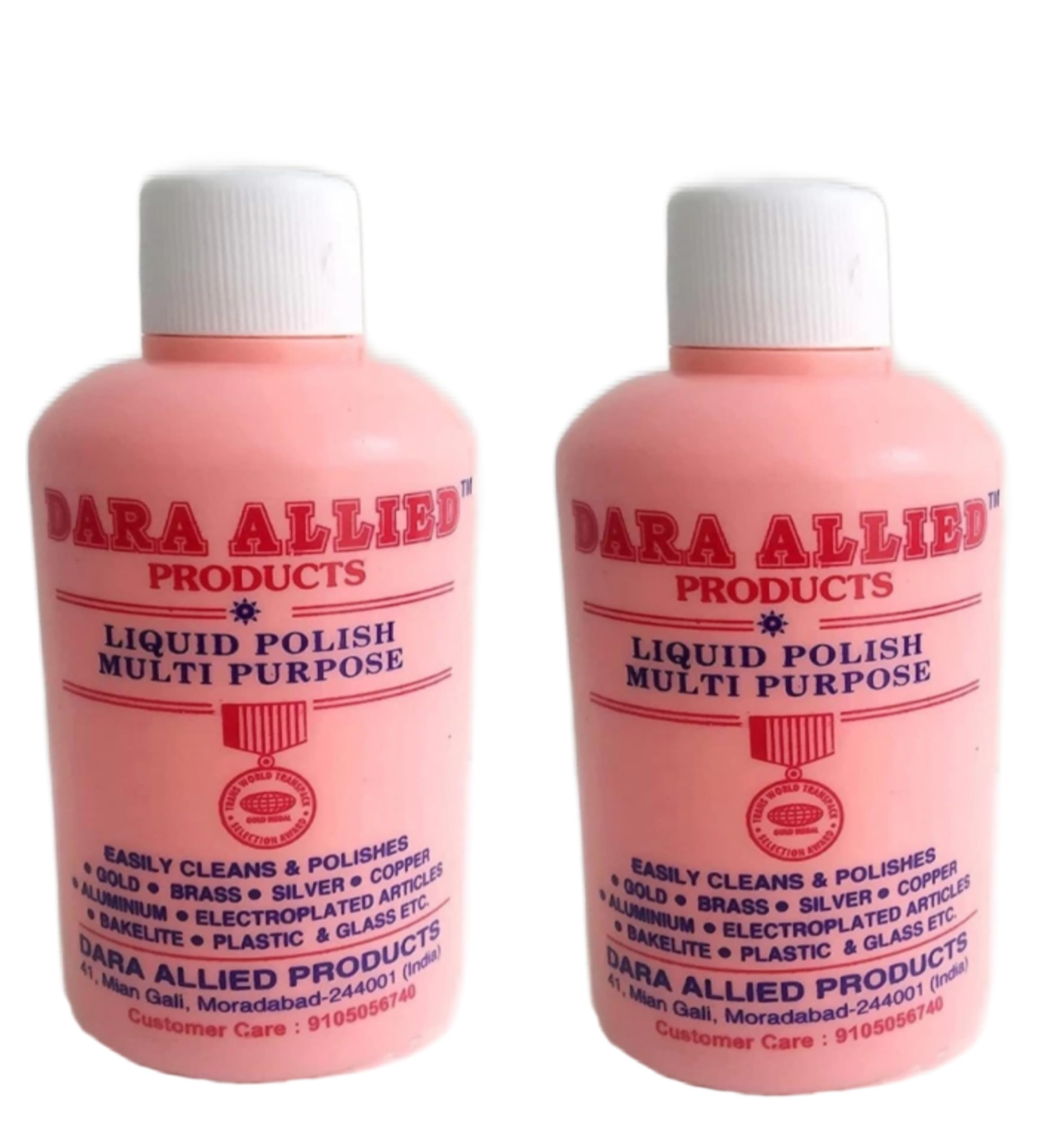 DARA Allied Polish Liquid for Metal Brass, Copper, Aluminium, Sterling Silver, Stainless Steel and Gold Polish 100 ml each (Pack of 2) (B0CKN433TL) Amazon Price History, Amazon Price Tracker
