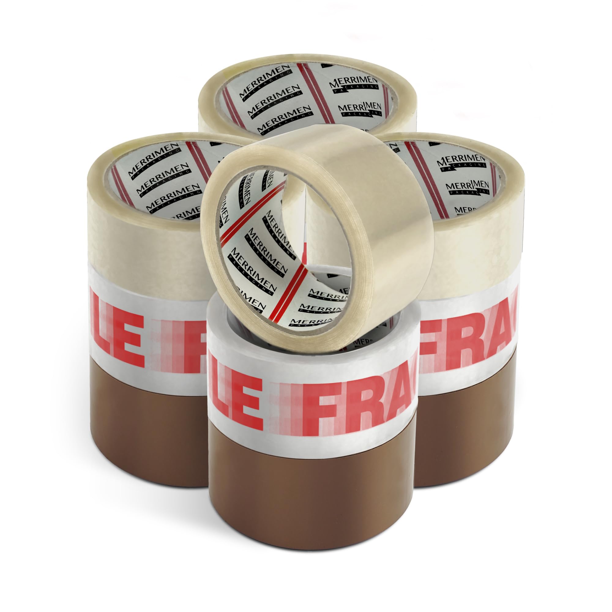 Merrimen 12 Pack Heavy Duty Packaging Tape 48MM x 66M