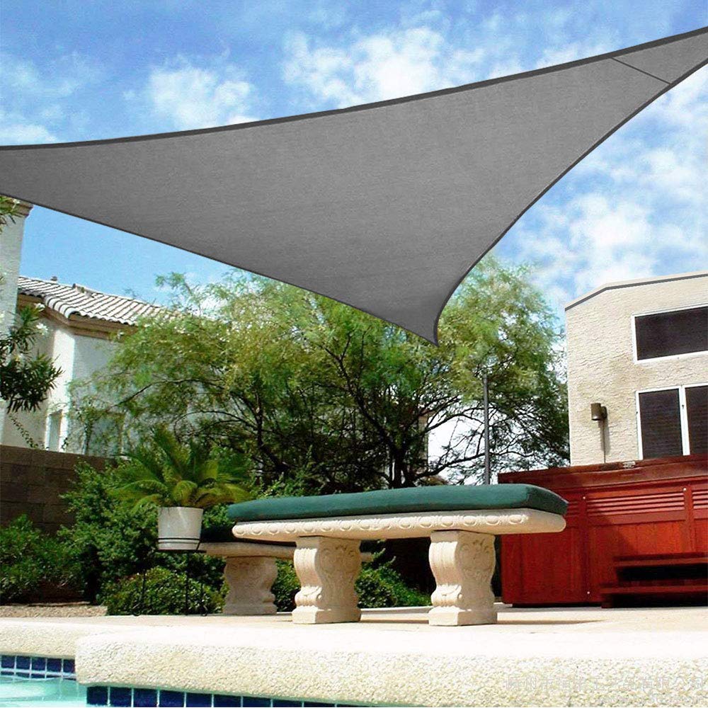 Shade&Beyond Triangle Sun Shade Sail for Patio Lawn Deck Garden Pergola