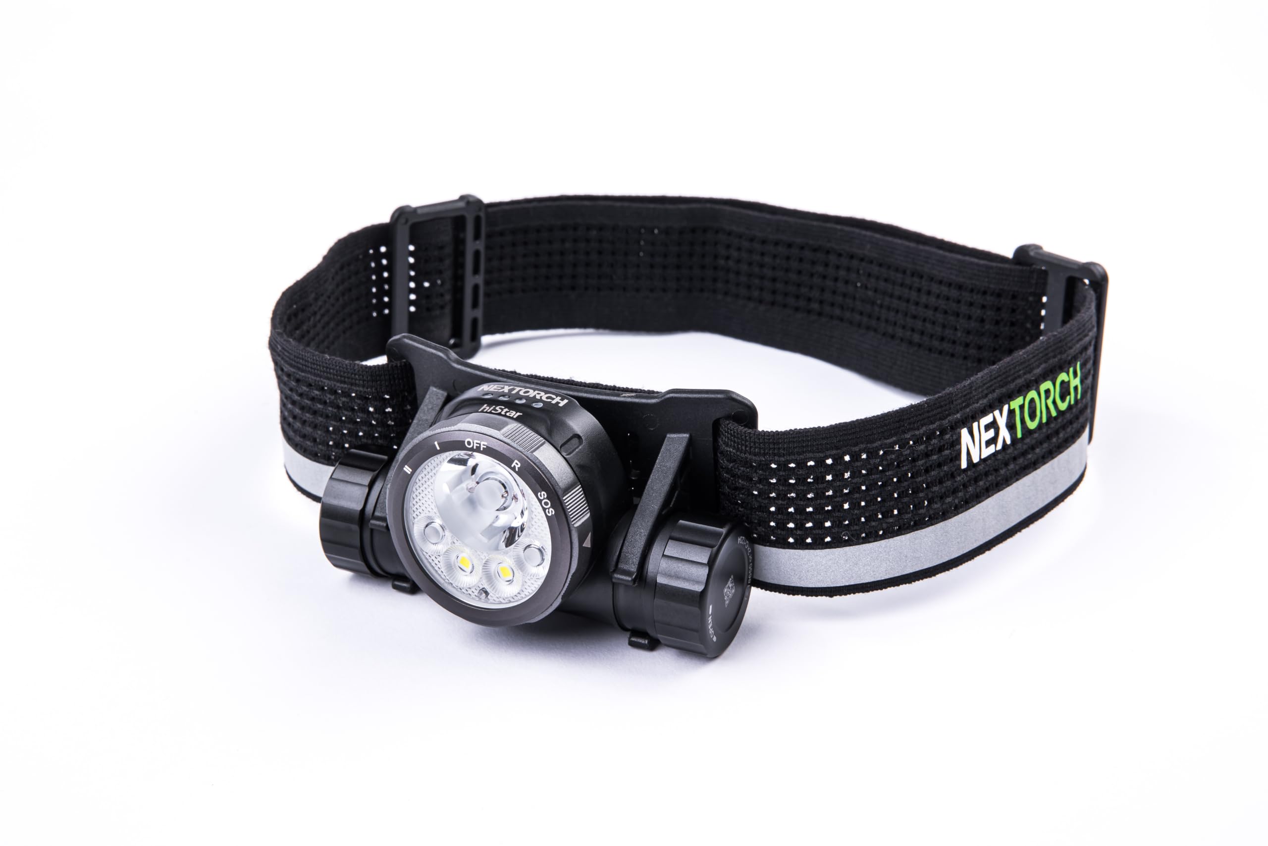 NEXTORCH hiStar - Ultraleichte, wiederaufladbare LED-Stirnlampe mit 2300 Lumen, 256m Leuchtweite und mehreren Lichtquellen
