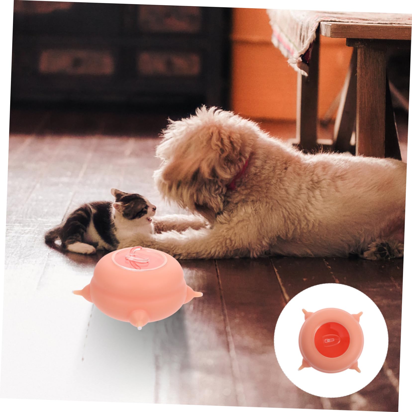 BESTonZON Biberon per Animali Domestici in Silicone Rosa, Leggero e Facile