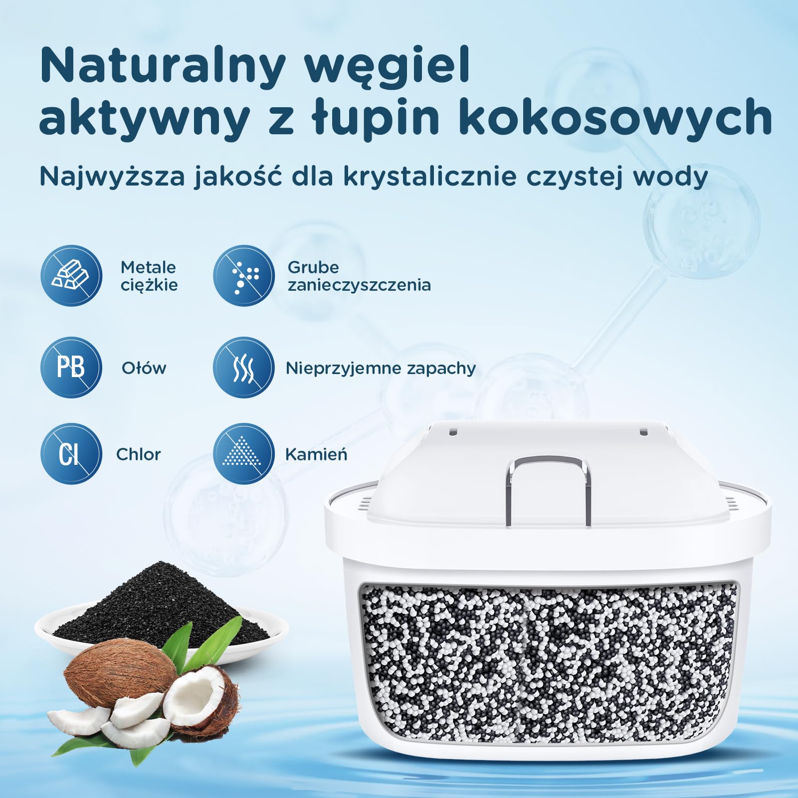 Wkład do filtra wody, zamiennik kompatybilny z BRITA MAXTRA+, Maxtra Plus, Style, Marella, Elemaris (12)