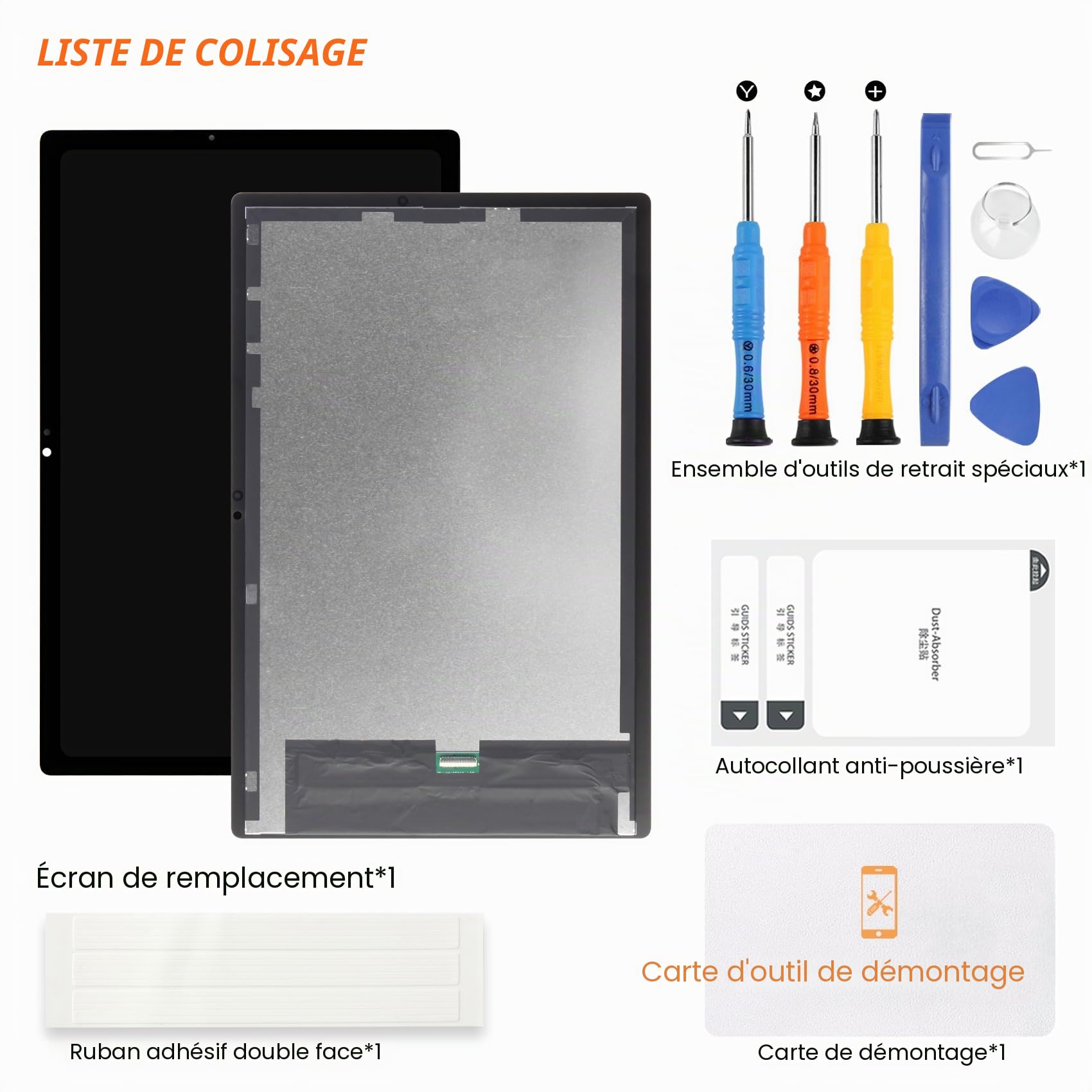 SM-X200 SM-X205 Écran LCD pour Samsung Galaxy Tab A8 10.5 2021 SM-X200 SM-X205 LCD Display Affichage Ecran Replacement Écran Tactile Digitazer Assemblée avec Réparation Kit