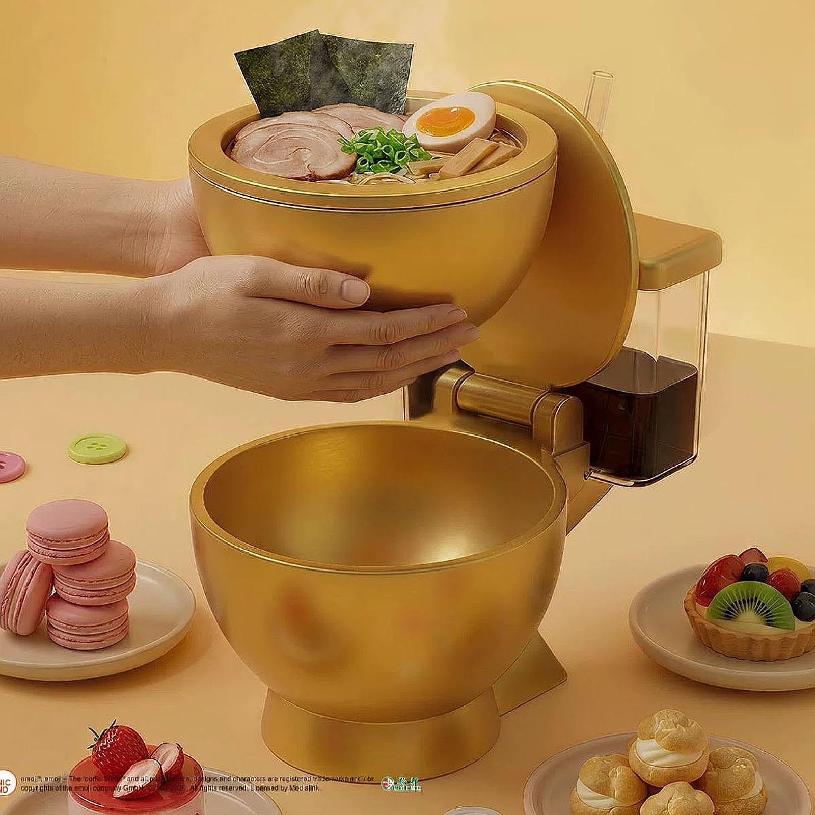 Schüssel für Ramen Nudeln, Lebensmittelbehälter, Griffig, Nudelkocher für Ramen Nudeln, Auch für Milch, Obst Und Reis Geeignet