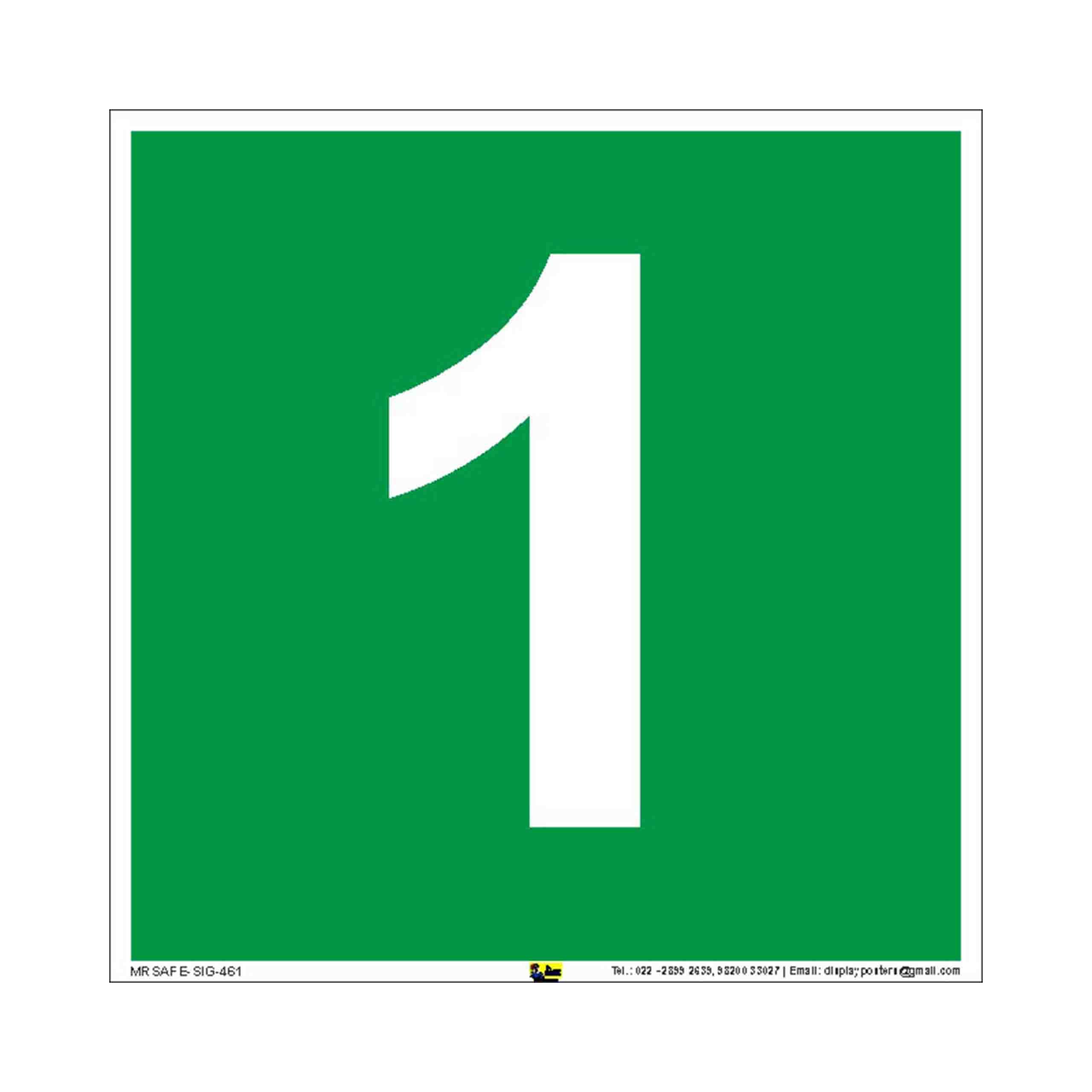 Mr. Safe One Number Sign PVC Sticker 8 inch X 8 inch (B07C534RJ6) Amazon Price History, Amazon Price Tracker