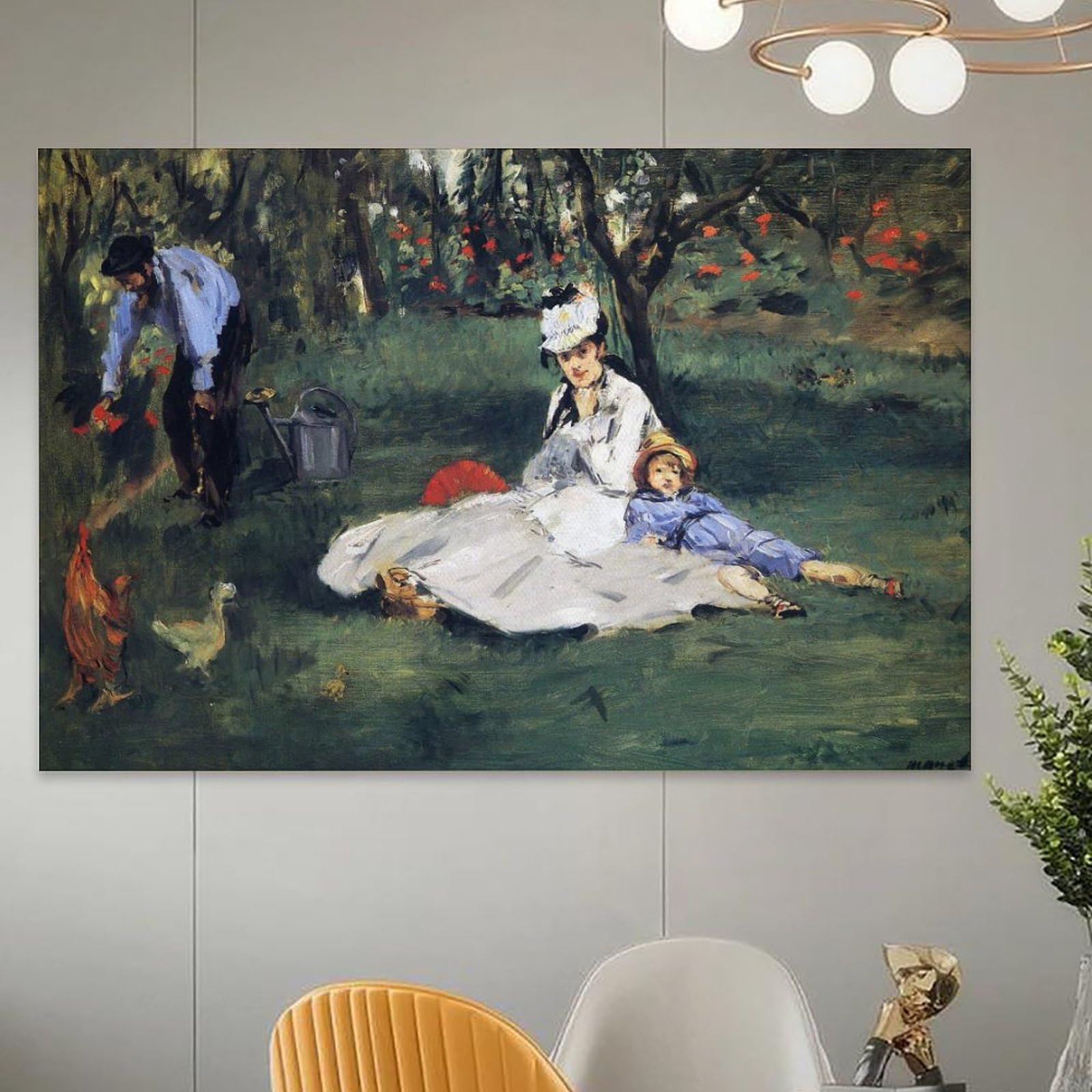Amazon.co.jp: エドゥアール・マネEdouard Manet絵画作品（庭のモネ