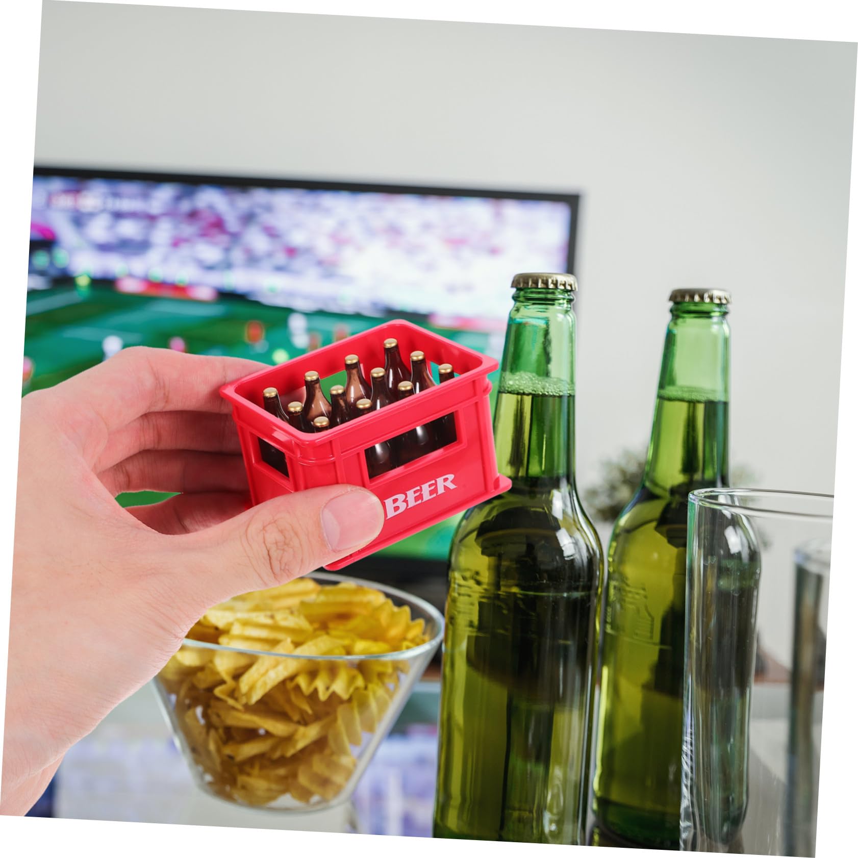 OUNONA 10 Stk magnetischer Flaschenöffner Korkenzieher cooler Flaschenöffner Getränkeöffner Magnete bier magnette Barkeeper für die Wand rot