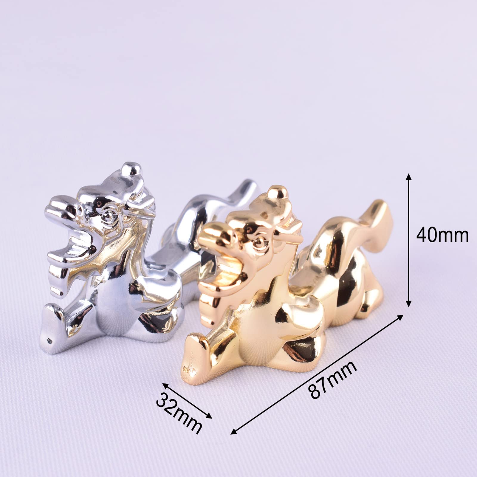 Chinese Zodiac Chopstick Holder For Cutlery Spoon Chopsticks Tableware And Table Setting Metal Holder (Gold, Dragon)