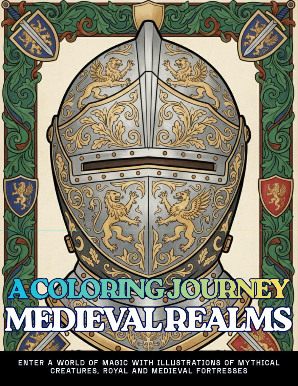 A COLORING JOURNEY MEDIEVAL REALMS Enter a World of Magic with Illustrations of Mythical Creatures, Royal and Medieval Fortresses: An Adult Coloring ... Knights, and Medieval Patterns for Relaxation