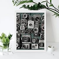 Vista 7 de DWVSFJM Retro Cool Camera Collection - Kits de pintura de diamantes de 12 x 16 pulgadas, kits de pintura de diamantes para principiantes, pinturas