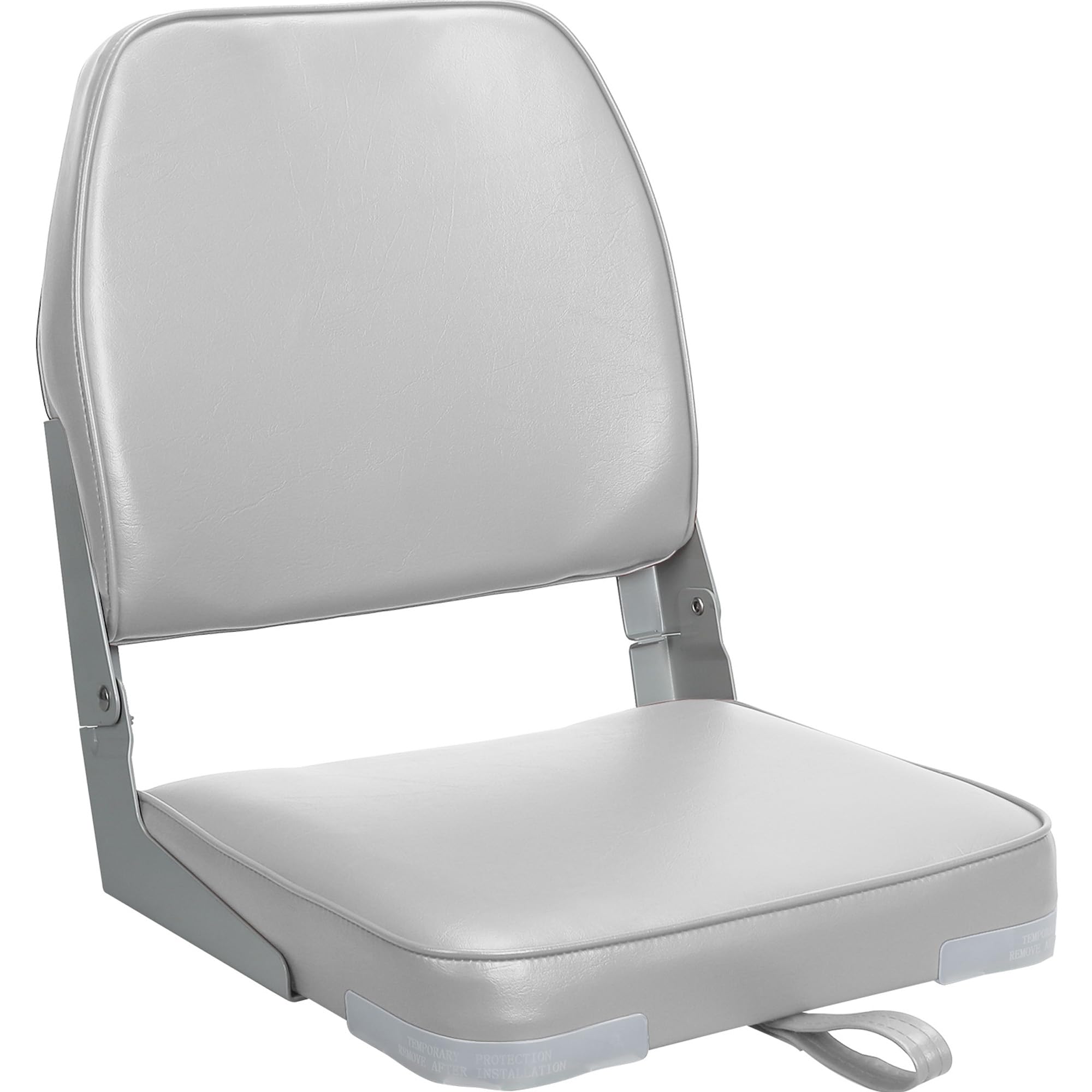 ERGOSEAT Folding Low Back Gray Boat Seats Fishing Seat Fits Jon Bass
