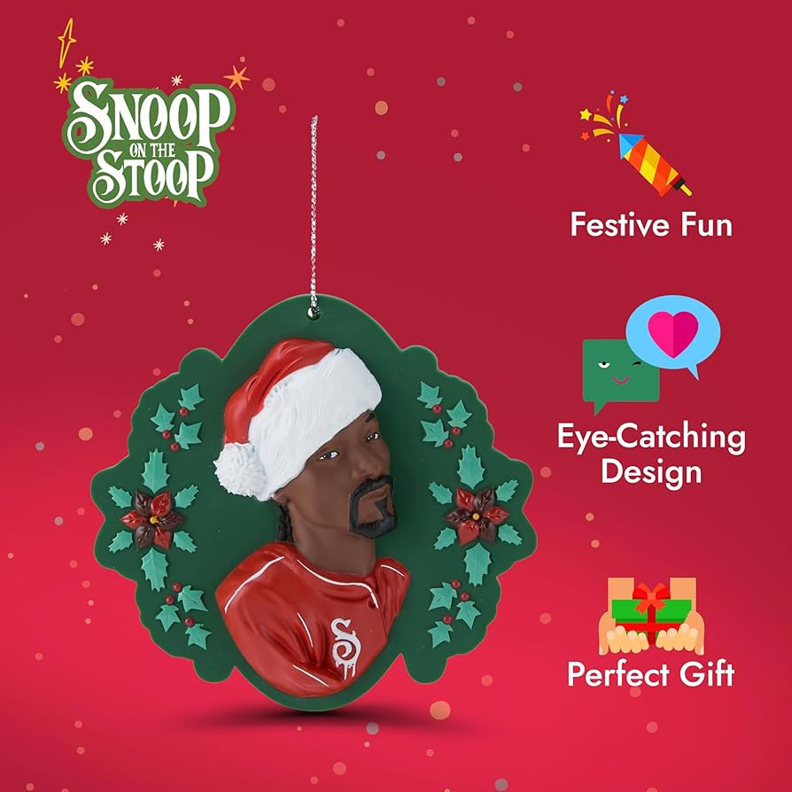 スヌープドッグ　オーナメント Amazon.com: Snoop Dogg Funny Christmas Ornaments for Adults