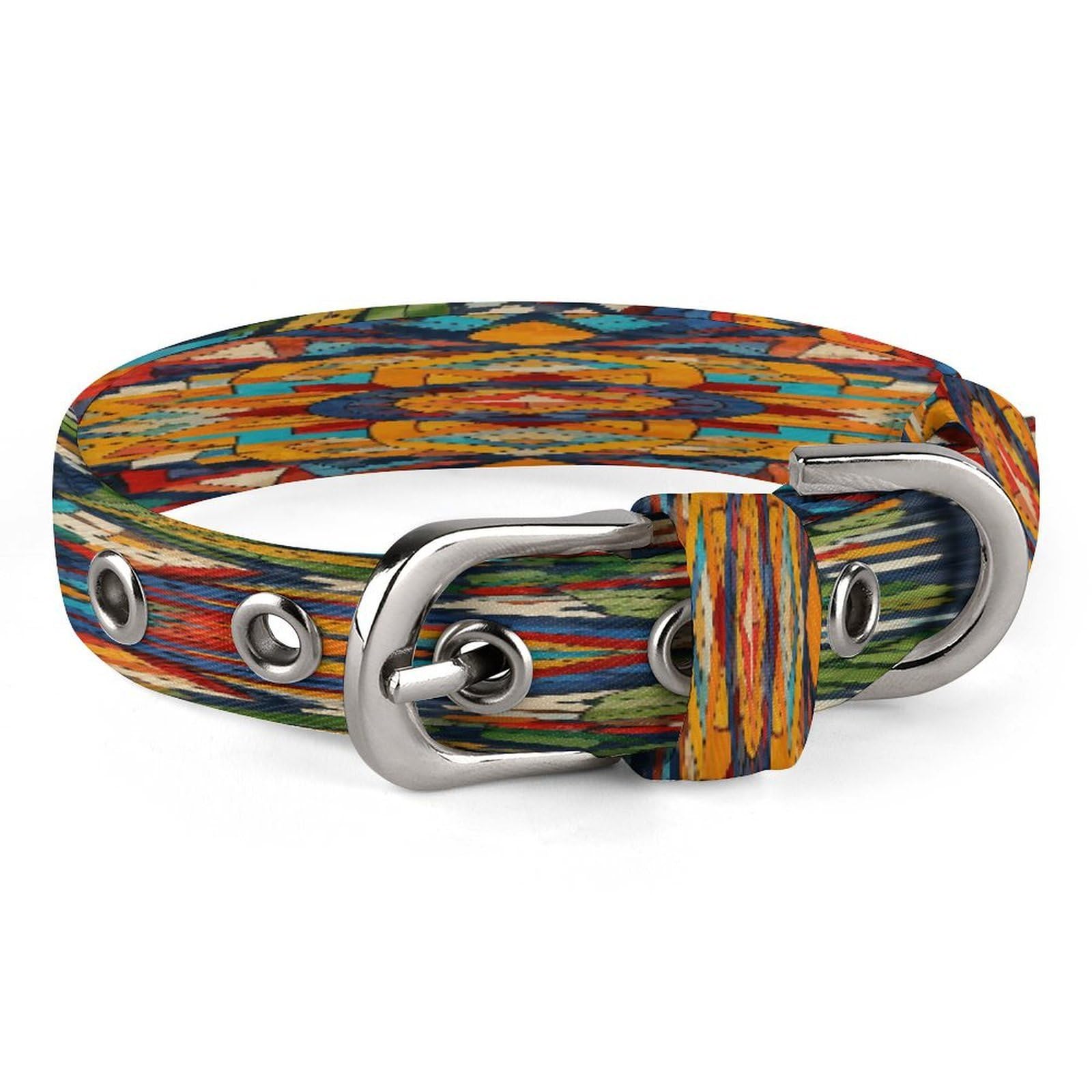 Collar para mascotas de tela Oxford ajustable y resistente para cachorros y gatos