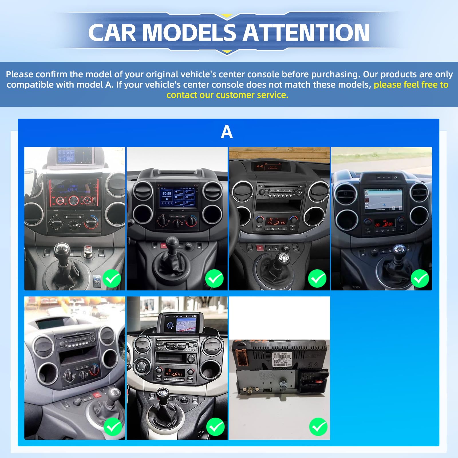 4G+64G Android Autoradio pour Citroen Berlingo 2015-2018/Peugeot Partner 2008-2019 avec Carplay & Android Auto sans Fil, Écran Tactile IPS 9 Pouces avec GPS, WiFi, 32EQ, Bluetooth 5.0, Radio FM/RDS