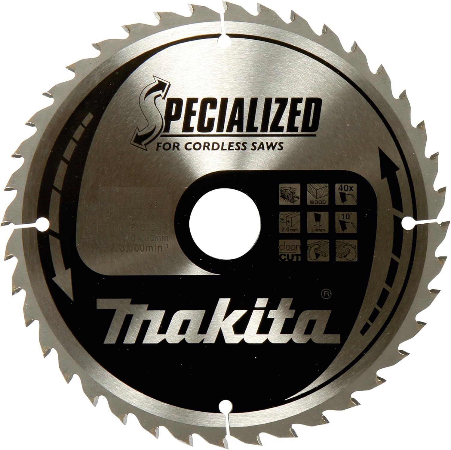 Makita B-33392 Specialized Aluminium Cutting Saw Blade 300x30x80T, Silver