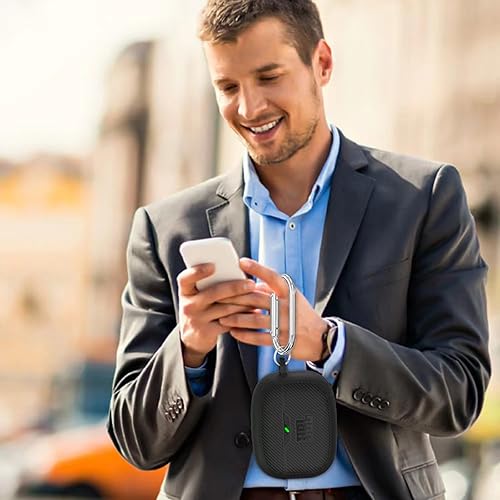 Miniatura 5 de Funda de silicona compatible con JBL Tune 230NC TWS, funda protectora a prueba de golpes para auriculares con accesorios de mosquetón (negro)