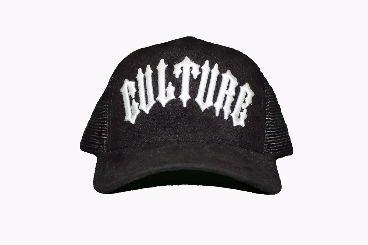 Faux Suede Leather Trucker Hat - Adjustable Mesh-Back Baseball Cap for Men & Women