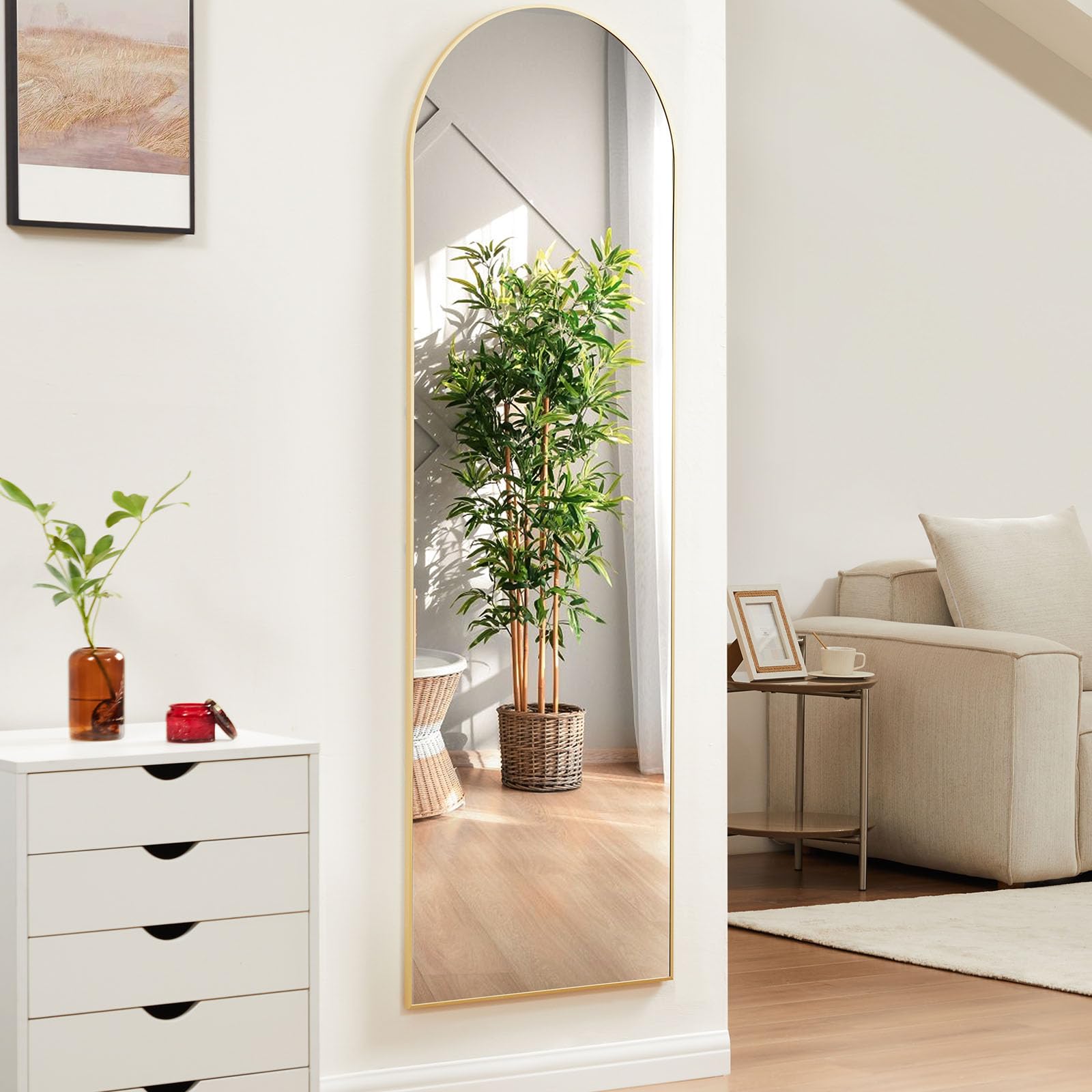 Buy NEWBULIG 59"x16" Full Length Mirror, Floor Mirror Hanging or
