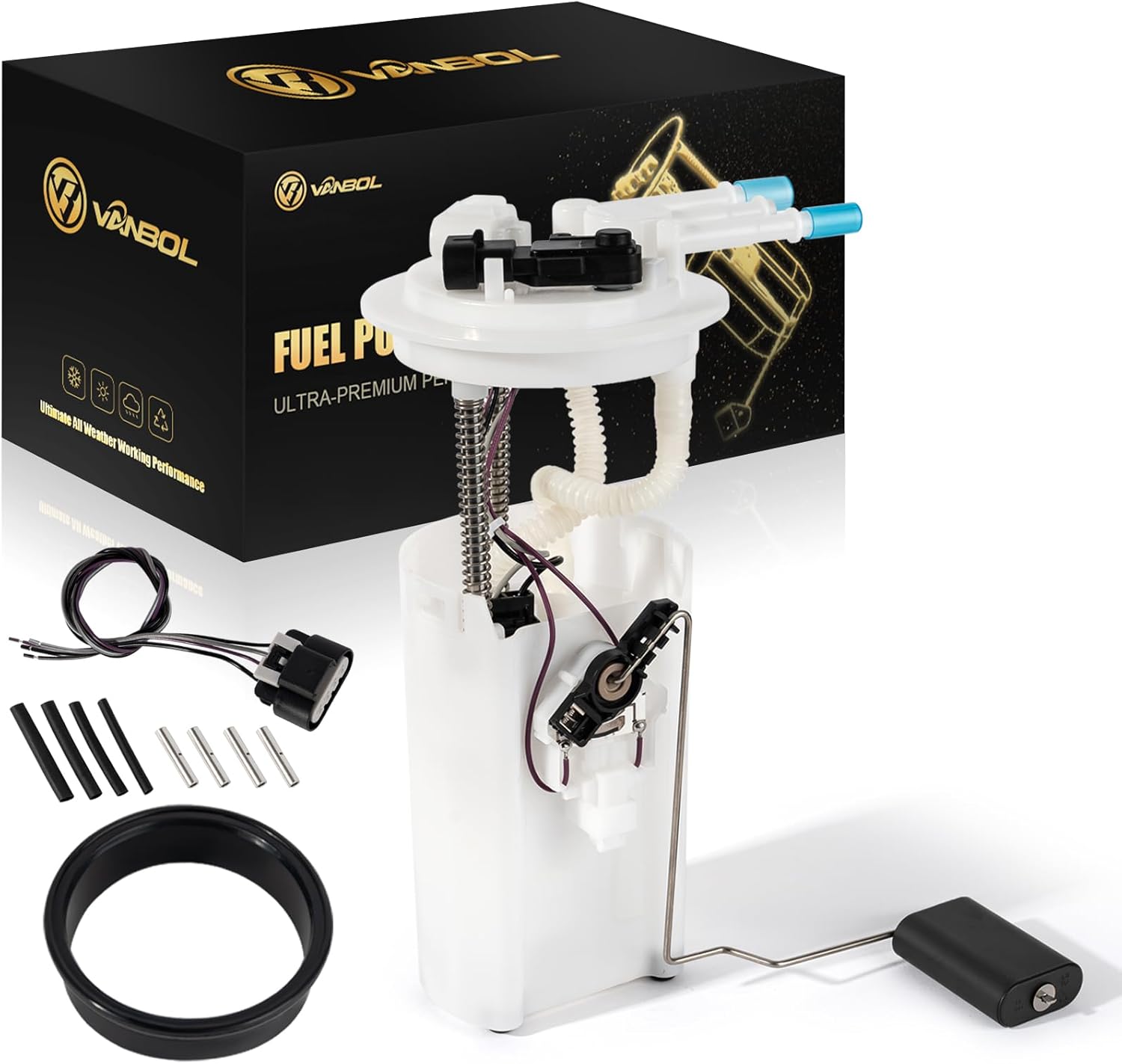 Fuel Pump Module Assembly Compatible with 2000-2003 Chevy Tahoe GMC Yukon Cadillac Escalade V8 4.8L 5.3L 6.0L Gas Only with Pressure Senor (Premium Version) Replace E3508M P74832M FG0324
