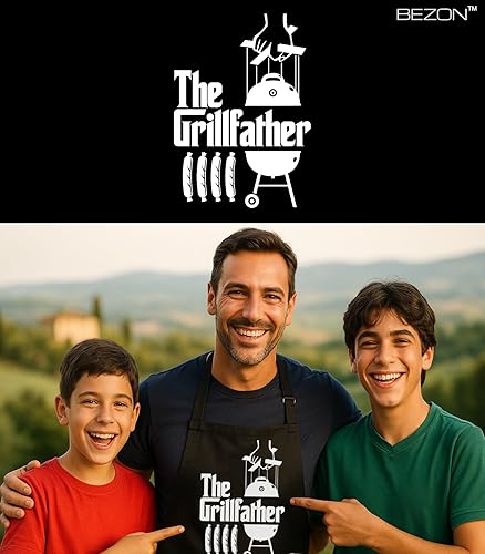 Miniatura 4 de Divertido delantal de parrilla para hombres  Embalaje de regalo de lata de cerveza  Divertido regalo de barbacoa para papá, marido o amigo  Lona