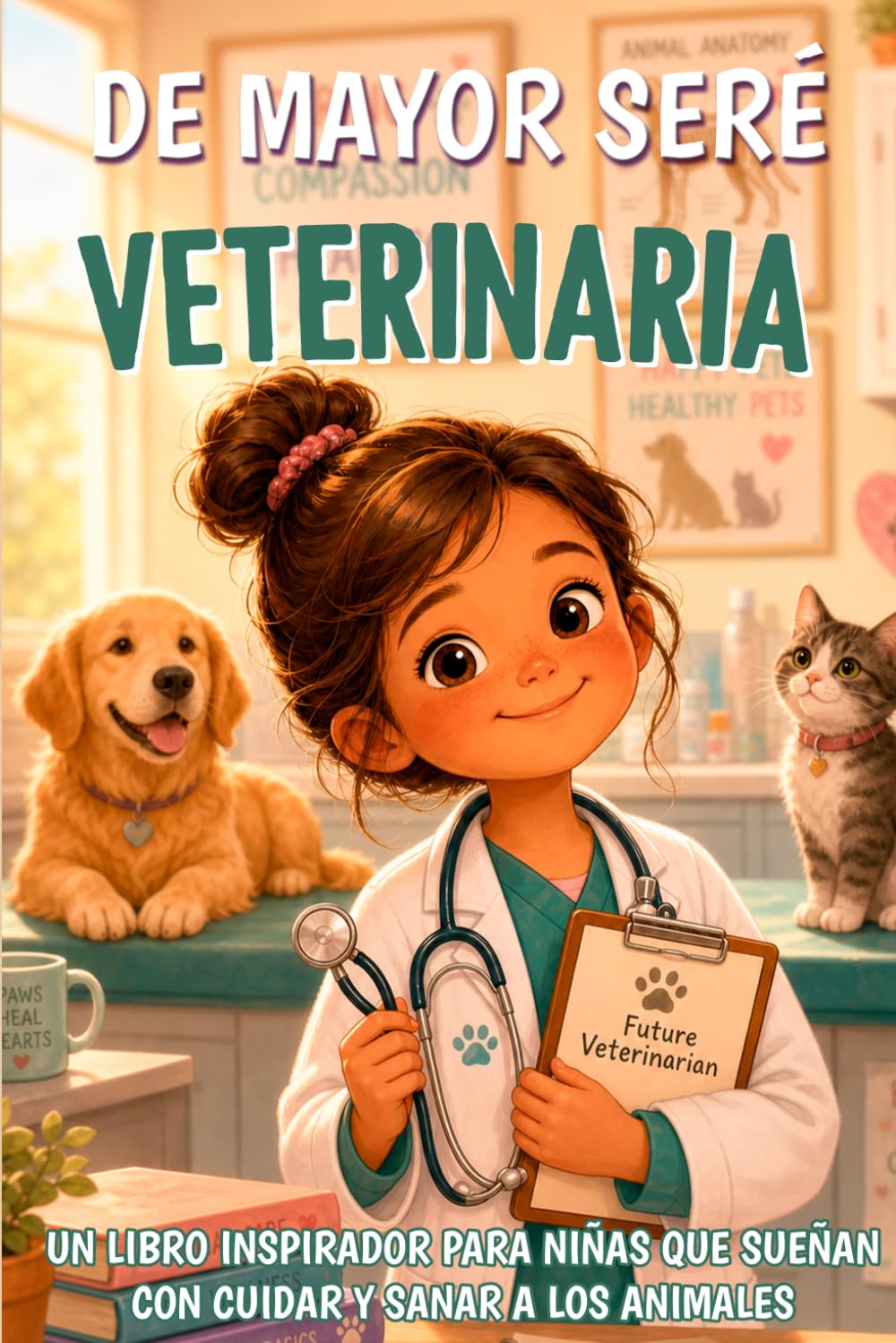 De mayor seré veterinaria: Un libro inspirador para niñas que sueñan con cuidar y sanar a los animales