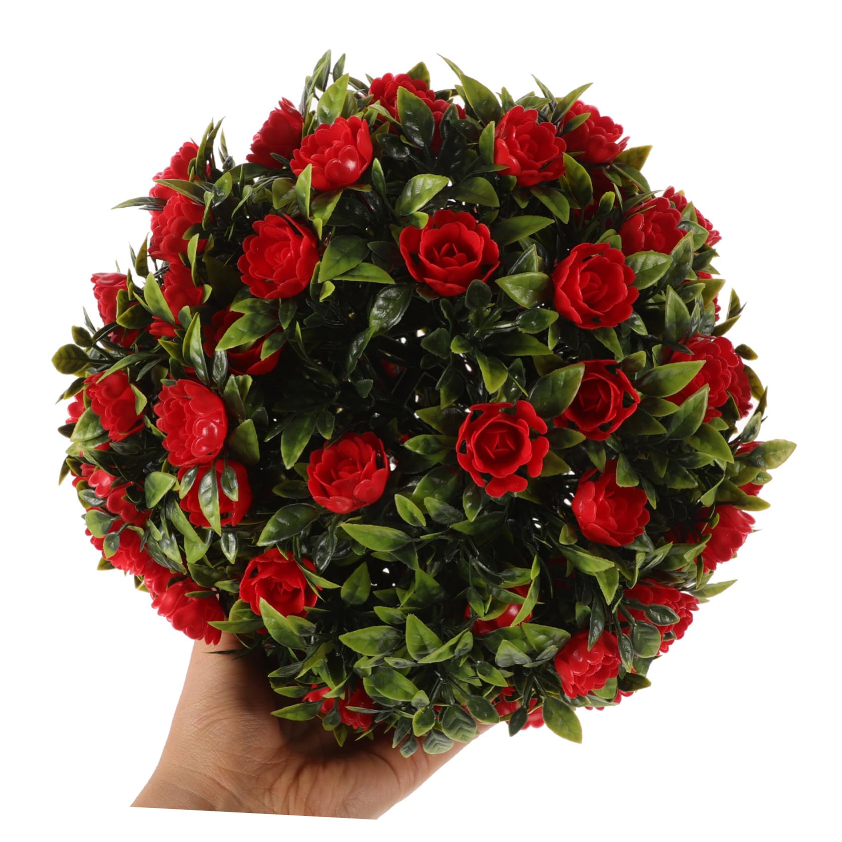 Cabilock 3piezas Bola De Topiario Artificial De Eucalipto Decoración Redonda De Flores De Césped para Bodas Eventos y Hogar