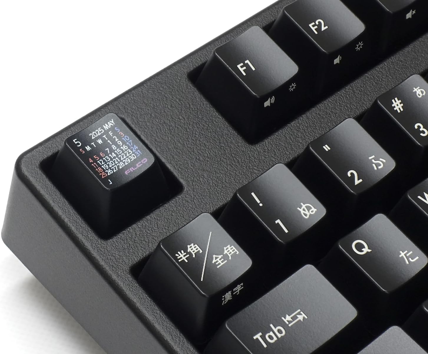Filco Calendar Keycap Set 2025 Japanese Holidays 2025 + January 2026 13 Key Set with Keepler, Top Print, Black FC2025JTB Calendar Key Cap