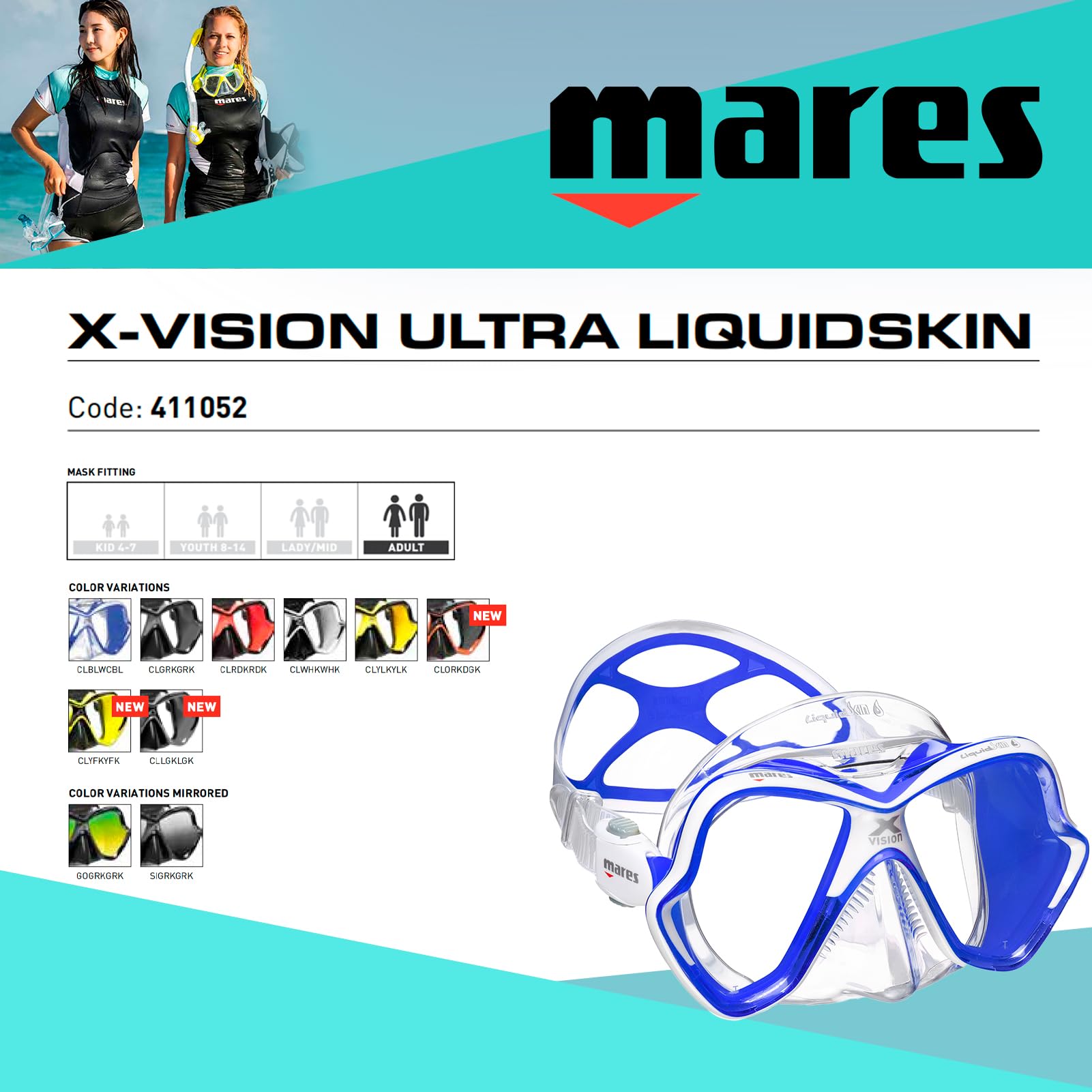 Mares Maska do nurkowania X-Vision Ultra Ls