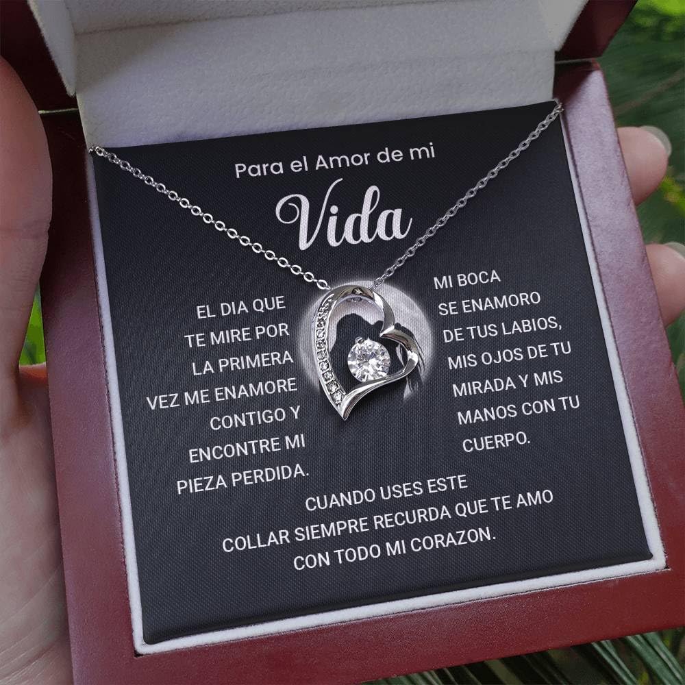 Forever Soulmate Heart Collar - Perfect for Valentine's Day, Anniversary, Christmas, or Birthday - Husband/Boyfriend Gift with Heartfelt Card and Massage Box