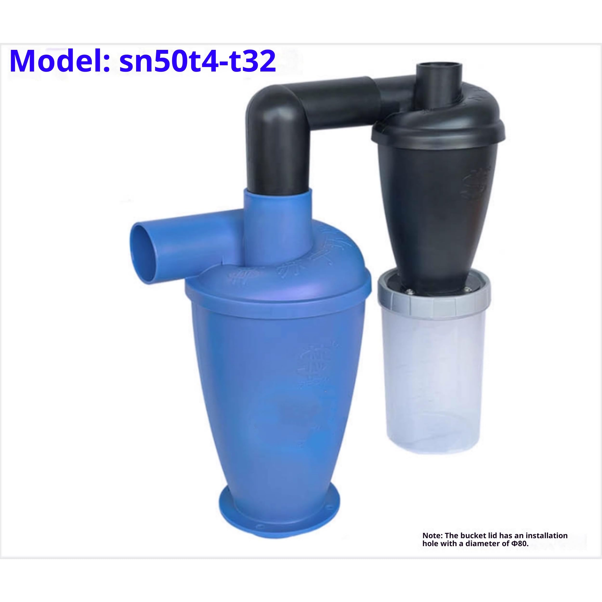 Cyclone - Colector de polvo con separador de filtro, filtro de aire secundario eficiente para carpintería
