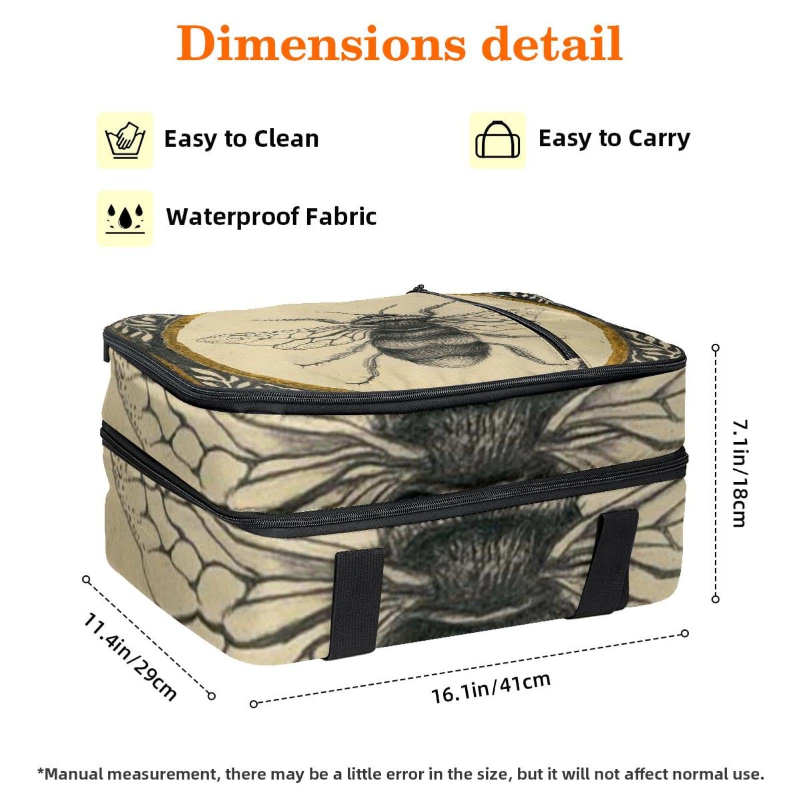 Grand sac à déjeuner isotherme pour homme et femme, double couche, étanche, étanche, réutilisable, sac fourre-tout pour le travail, l'école, le pique-nique, la plage, le camping, les voyages, motif