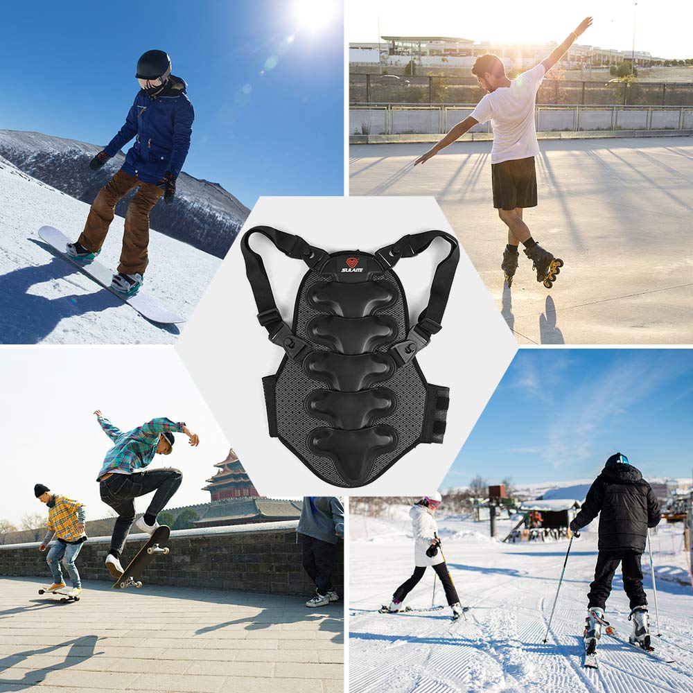Almohadilla protectora de EVA desmontable para motociclismo, montaña, esquí, patinaje y snowboard, carcasa gruesa de polietileno de impacto