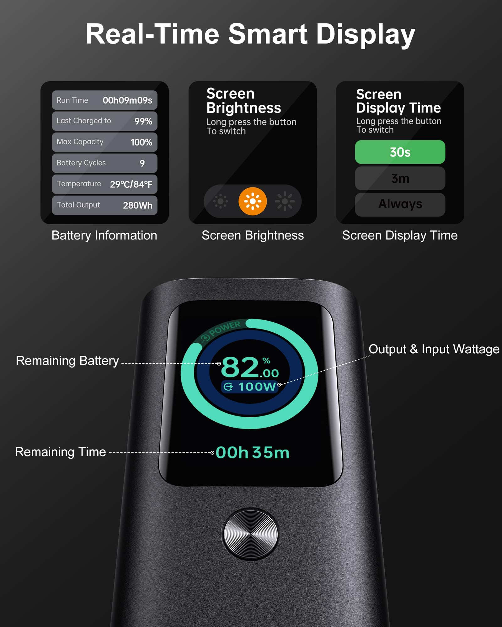 Batería externa de 100 W, 20.000 mAh, carga de varios dispositivos para viajes al aire libre para portátiles externos, baterías de teléfono móvil
