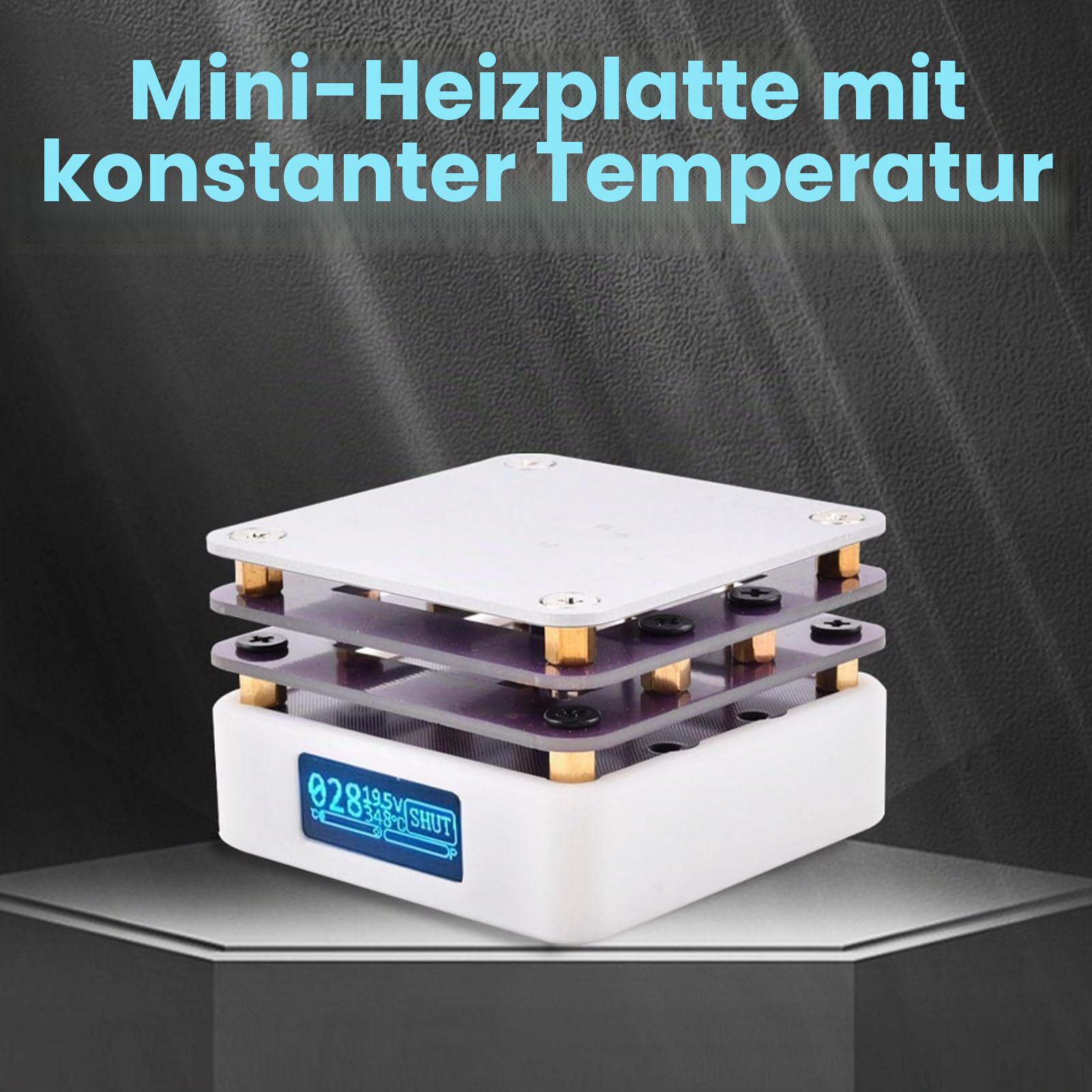 Labor-Heizplatte, Reflow-Oven, 110 V, 850 W, Elektrisches Vorheizen, Lötkolben, Vorwärmstation, Mini-Thermostat-Heiztisch, Schweißgerät, Soldering Tool, Heating Plate