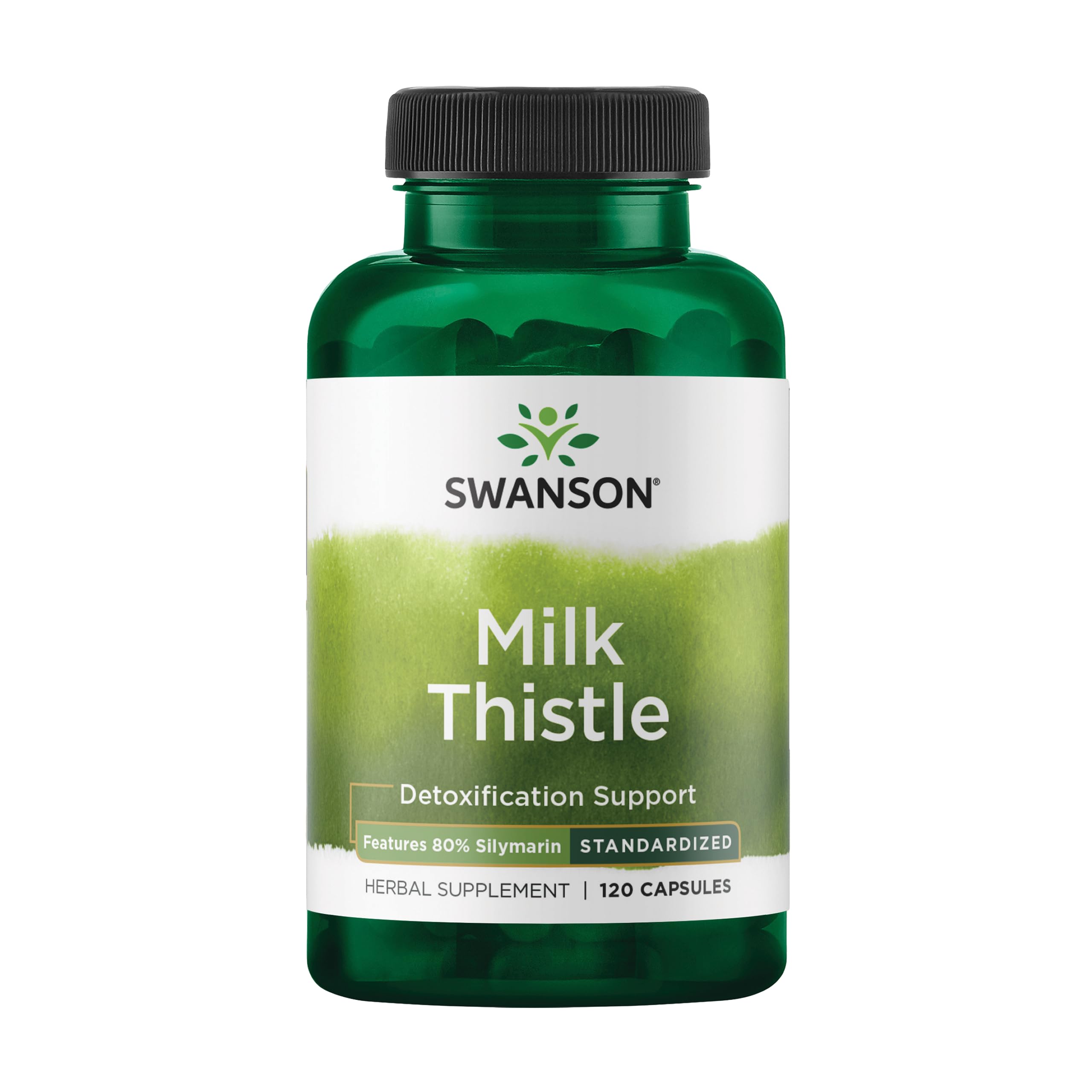 Swanson Milk Thistle (Standardized) (120 Capsules) 120 Count (Pack of 1)