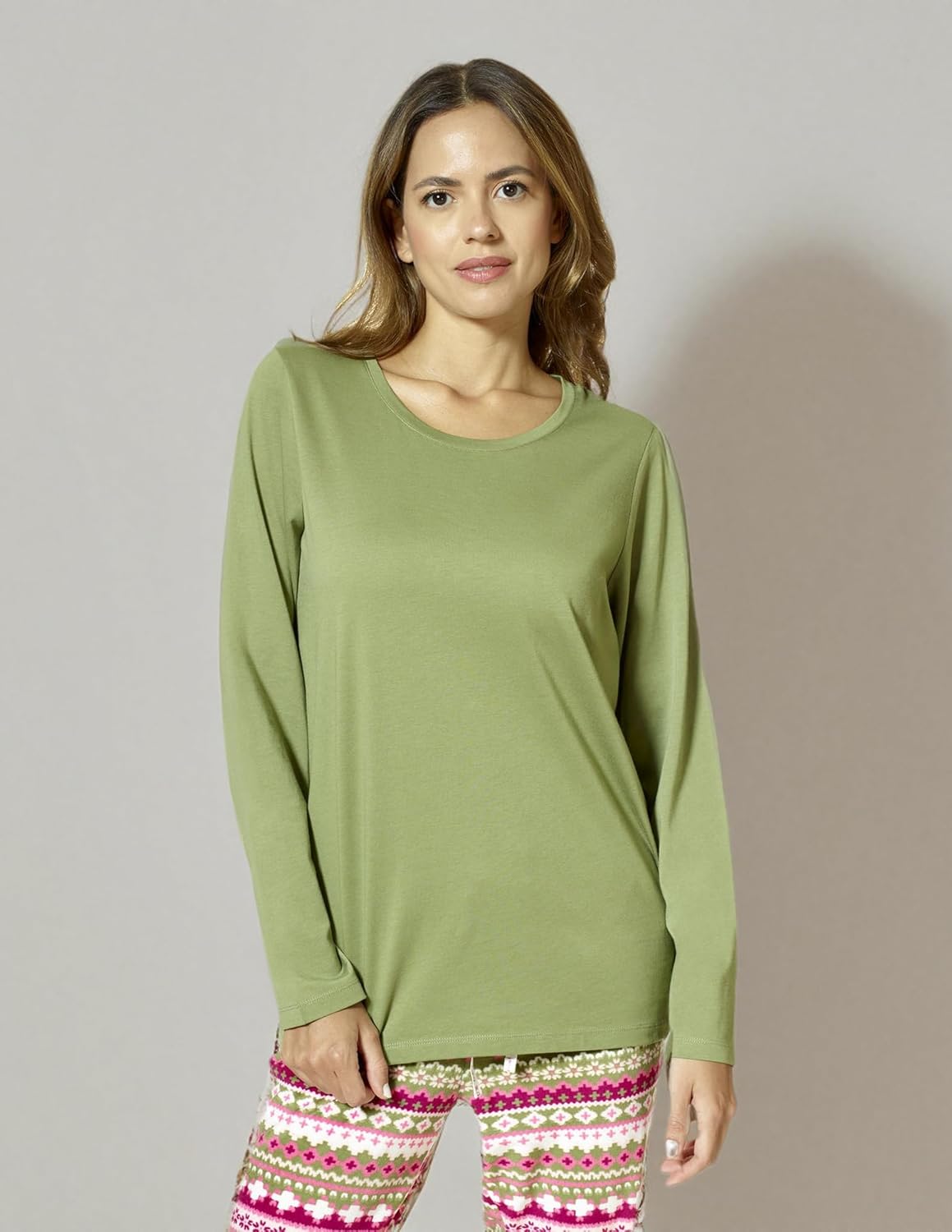 HUE womens Sleep and Lounge Pajama Separates, Christmas and Holiday Collection - Image 4